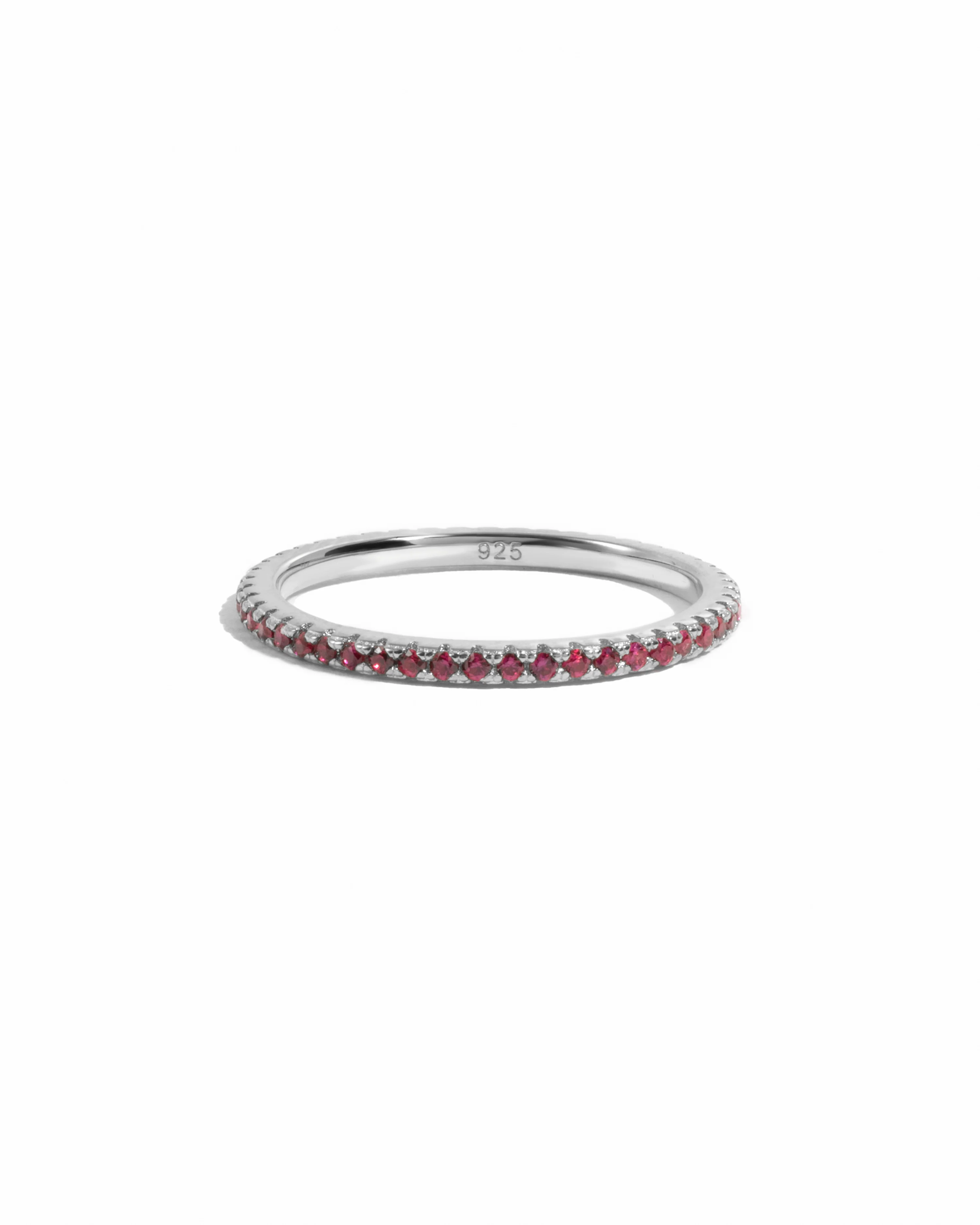 Ruby Birthstone Eternity Ring - Image 9