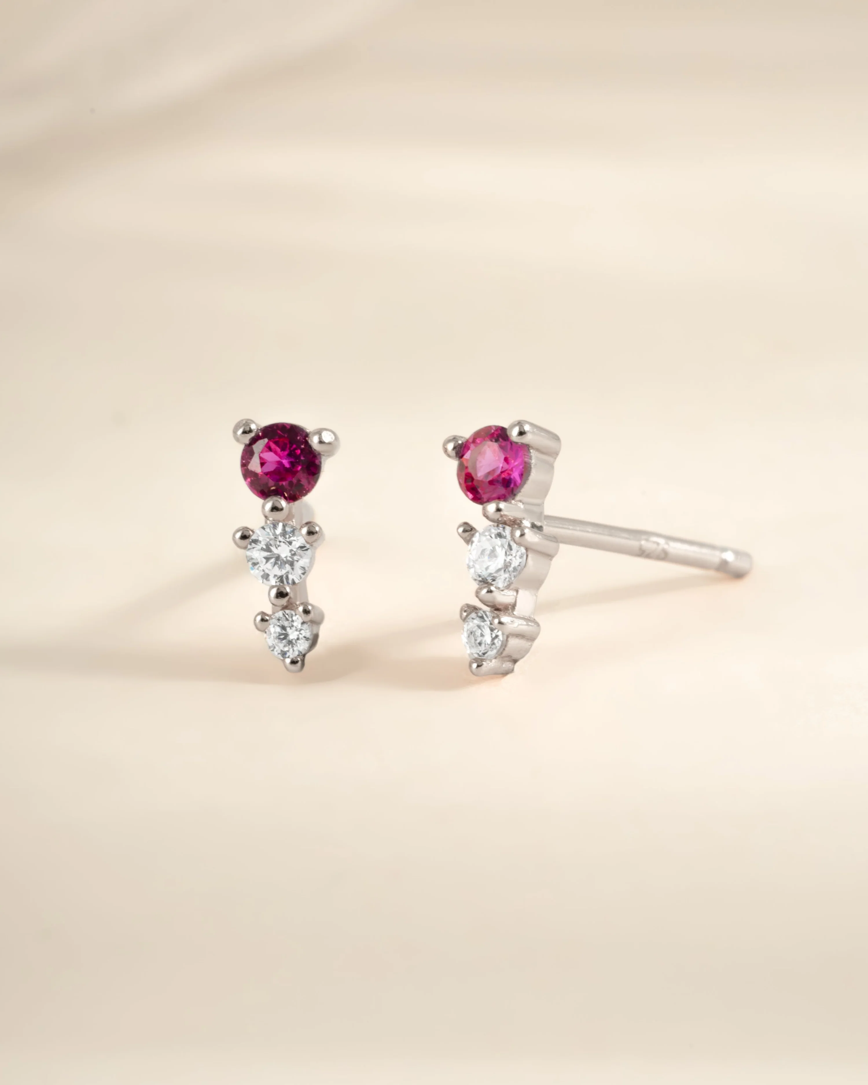 Ruby & Diamond Ear Climber - Image 7