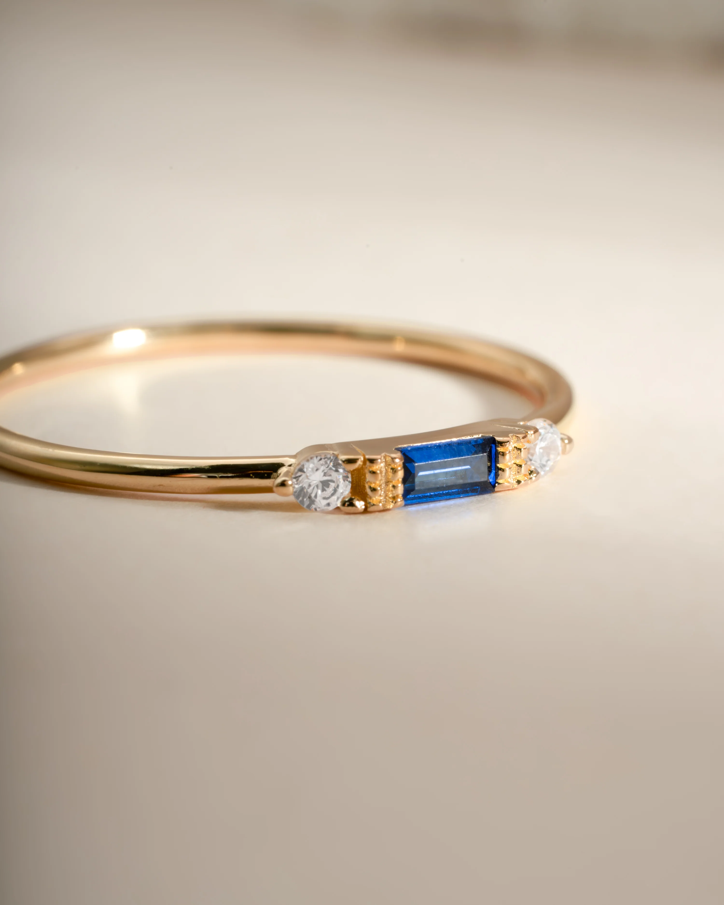 Sapphire Baguette Ring - Image 4