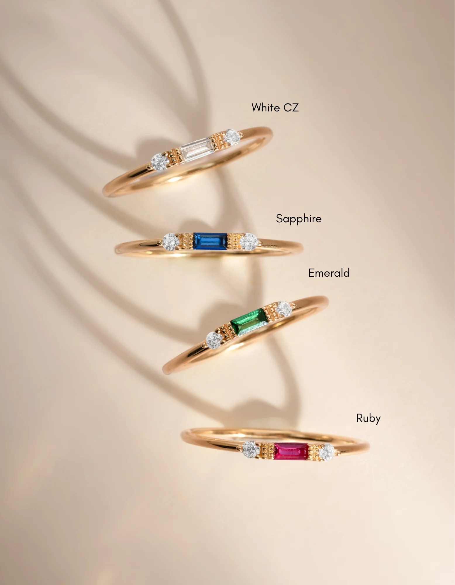 Emerald Baguette Ring - Image 5