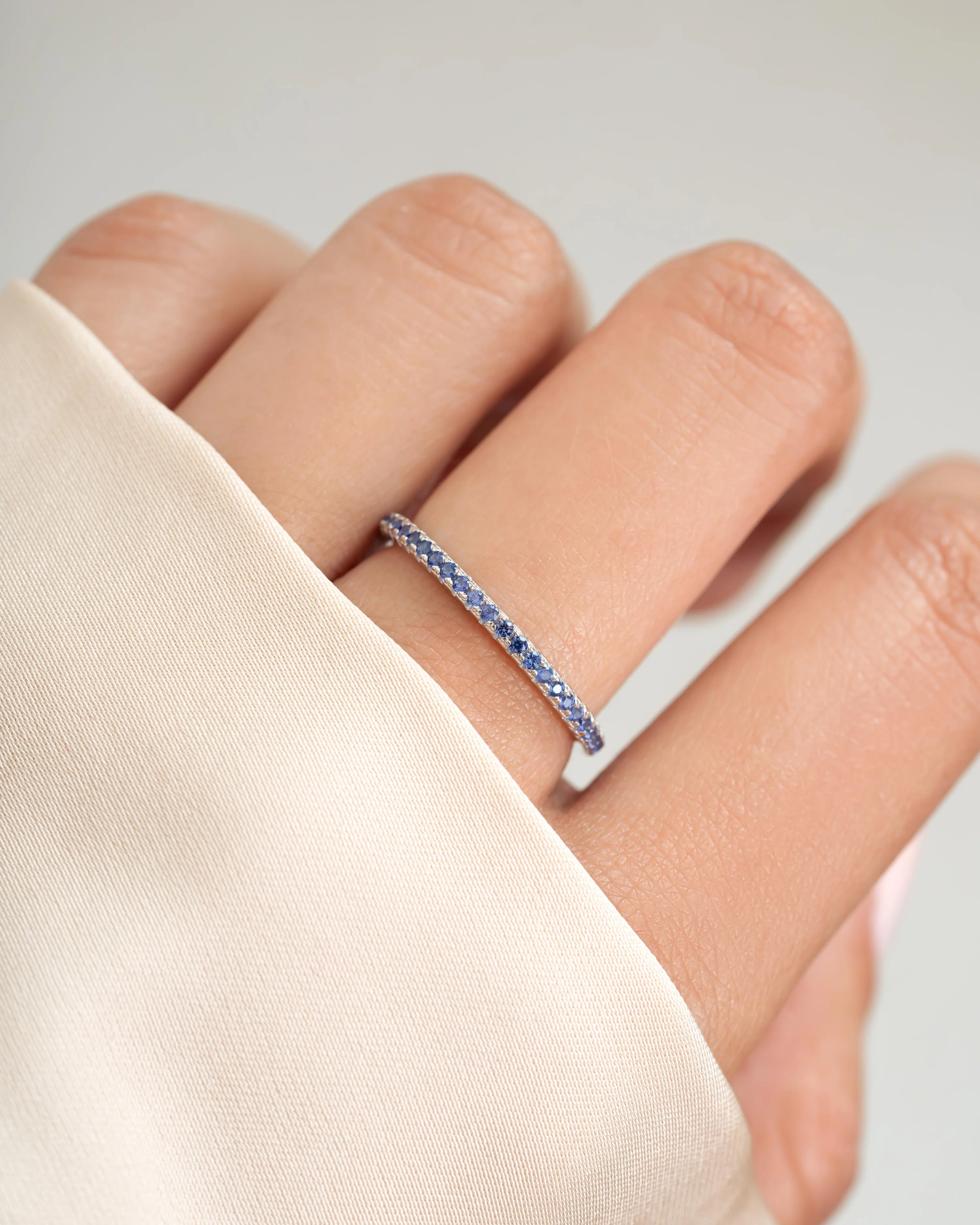 Sapphire Eternity Ring - Image 4