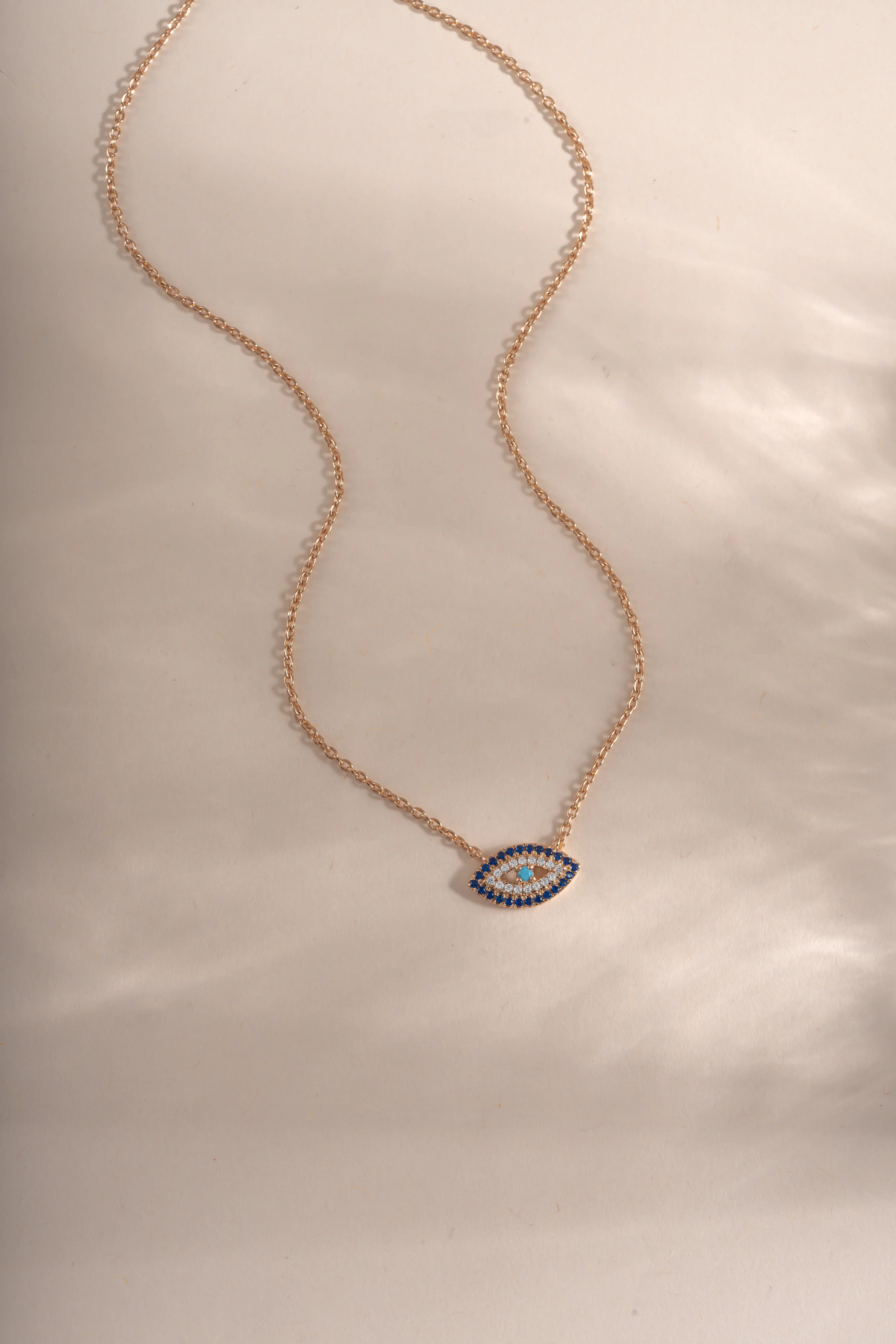 Sapphire Evil Eye Necklace - Image 3