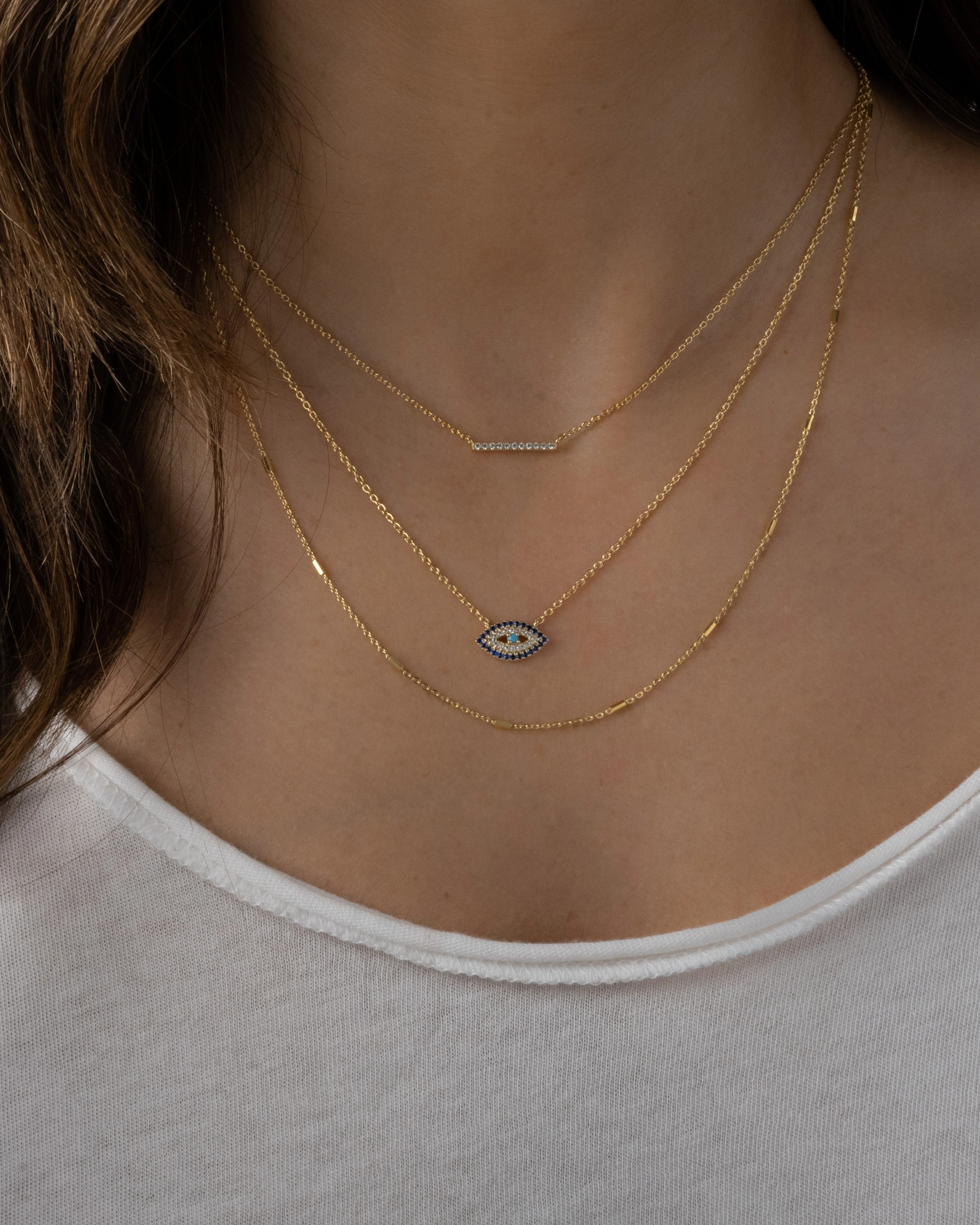 Sapphire Evil Eye Necklace - Image 4