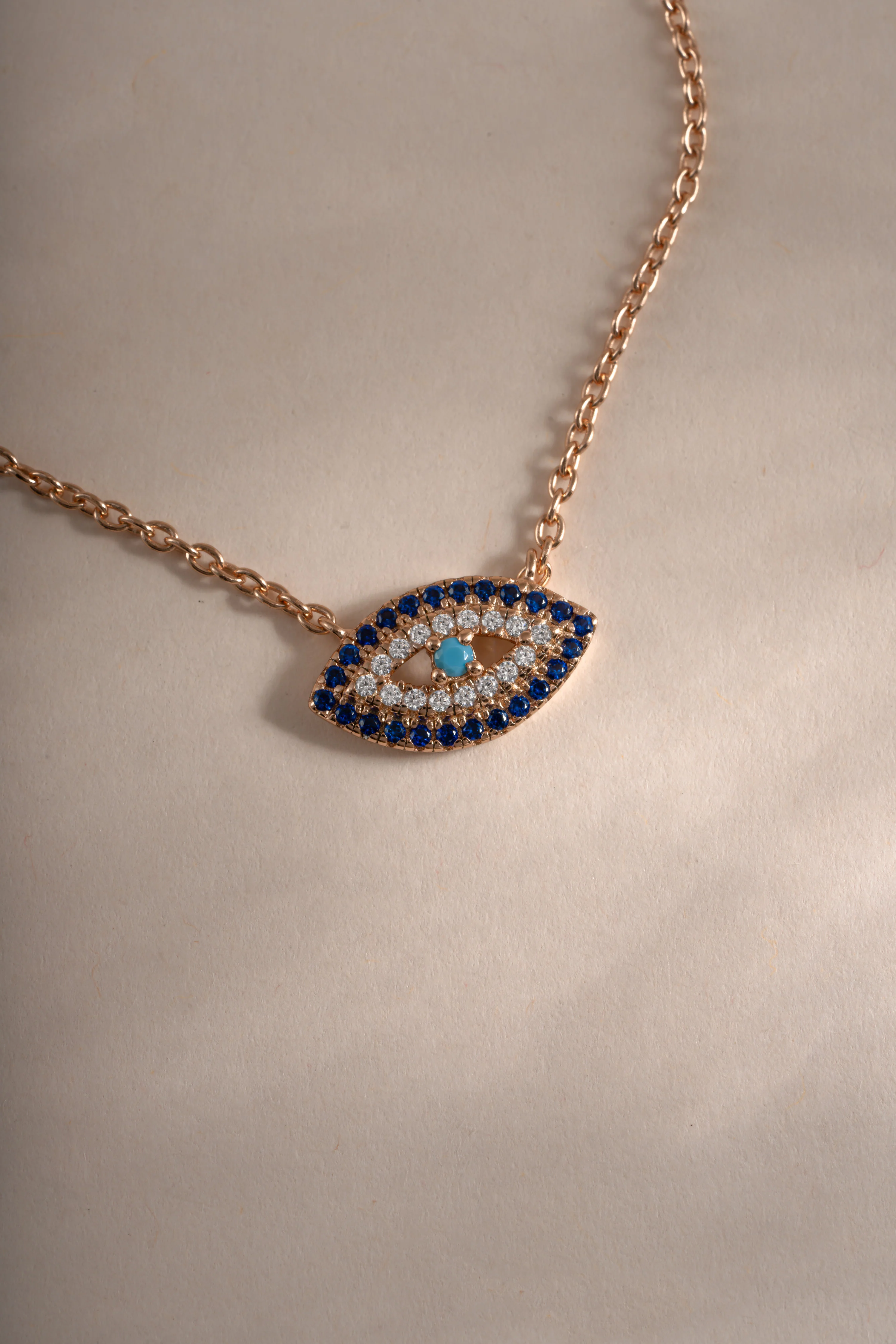 Sapphire Evil Eye Necklace - Image 5