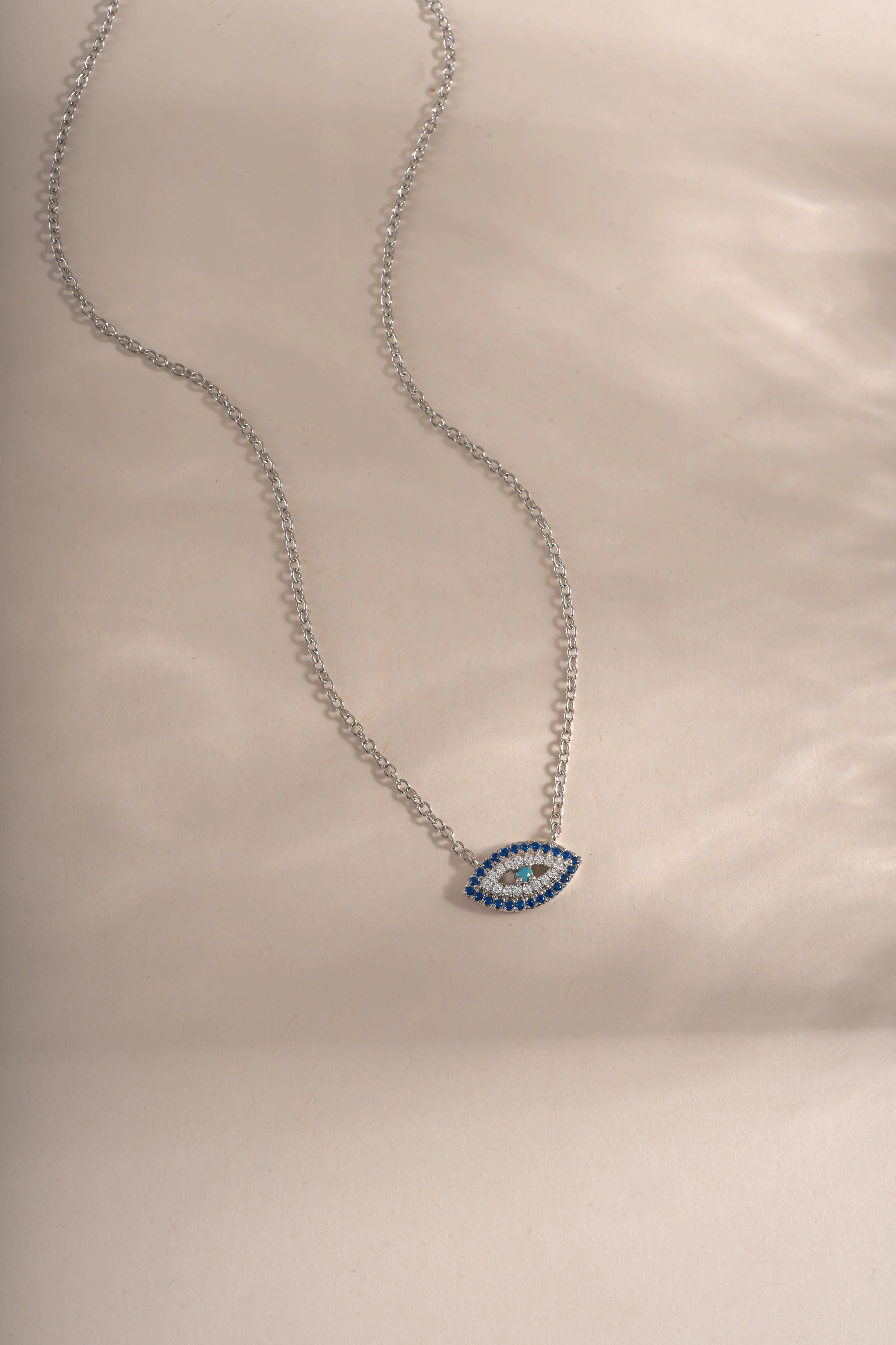 Sapphire Evil Eye Necklace - Image 8