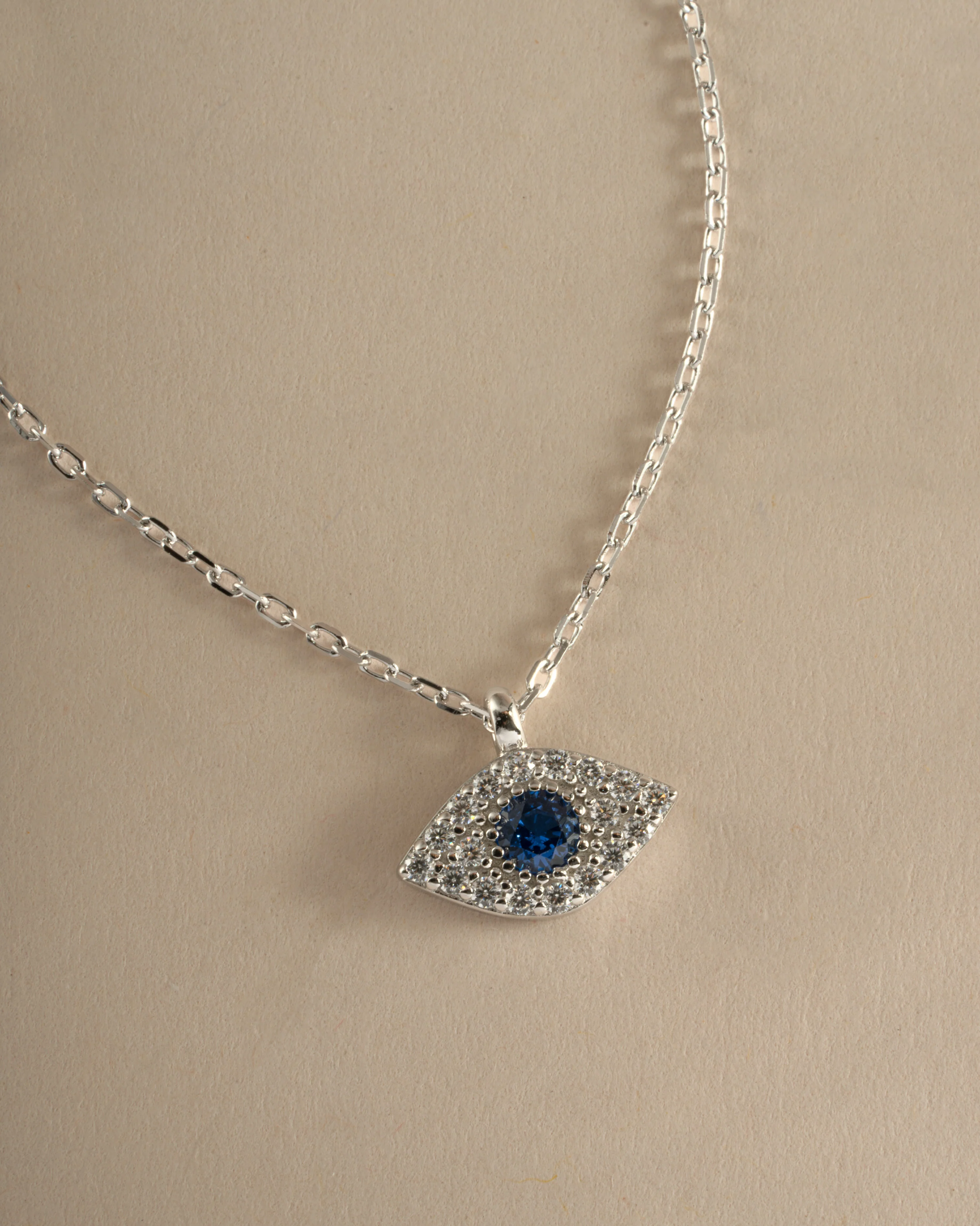 Sapphire Evil Eye Necklace - Image 3