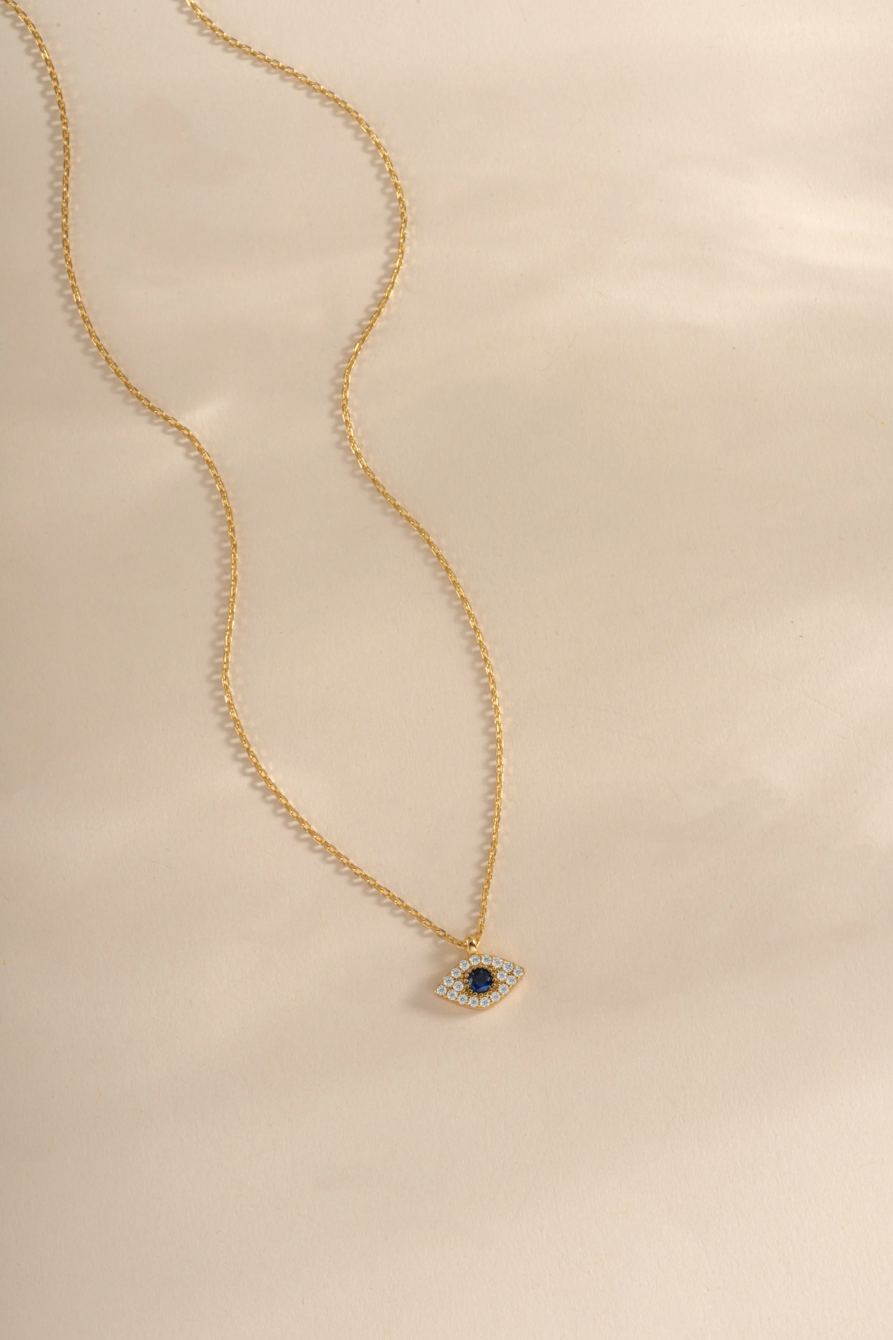 Sapphire Evil Eye Necklace - Image 8