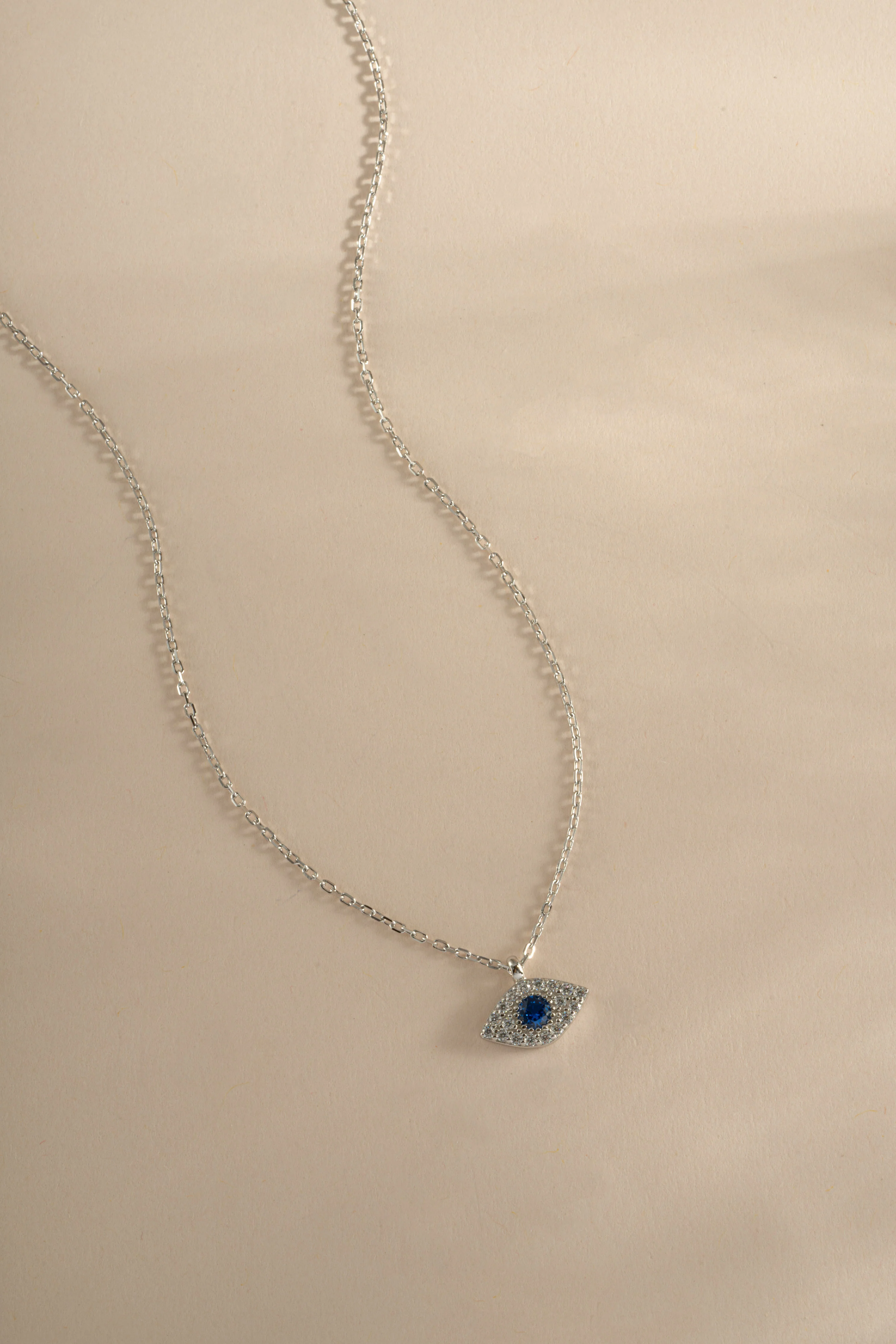 Sapphire Evil Eye Necklace - Image 9