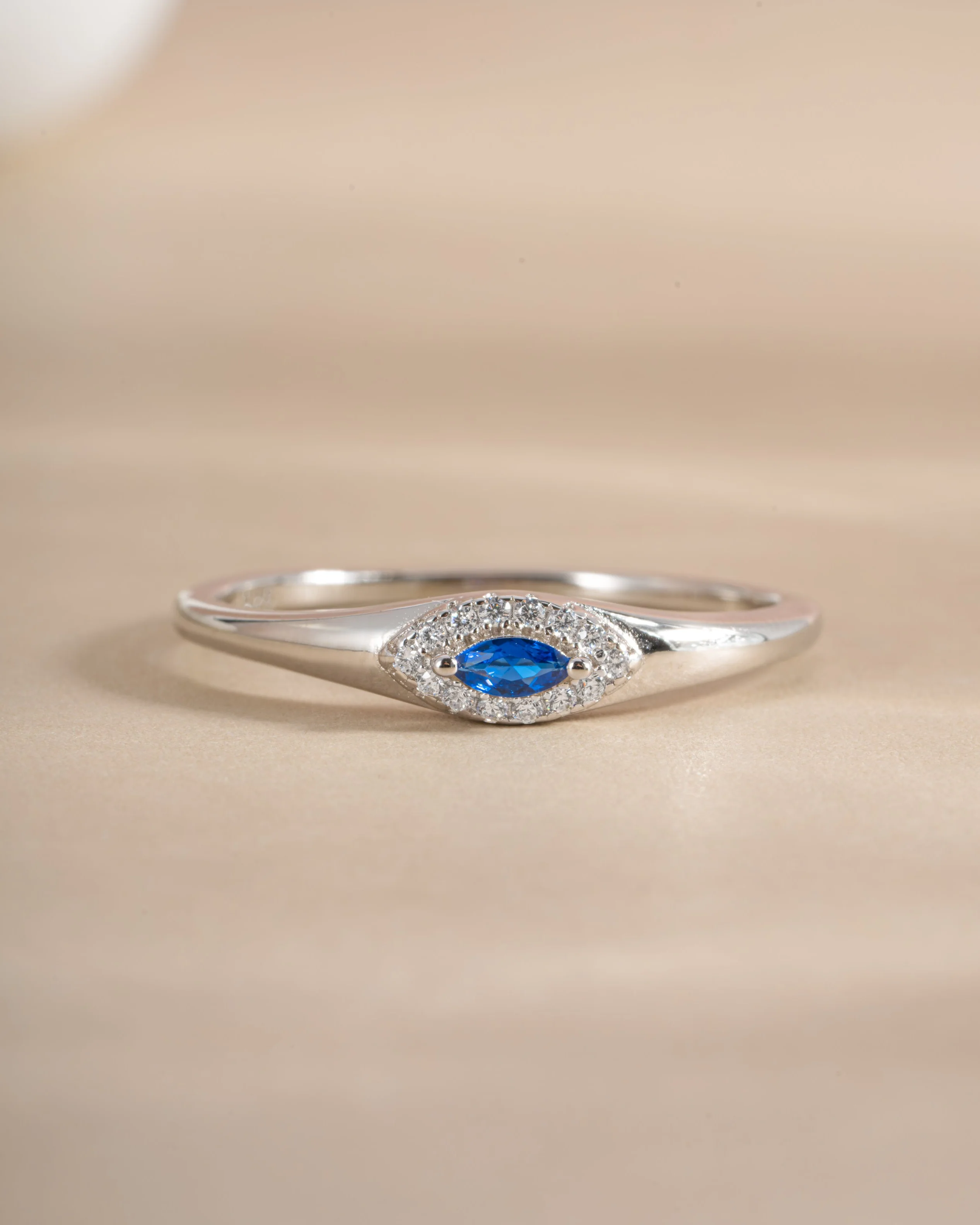 Sapphire Evil Eye Ring - Image 6