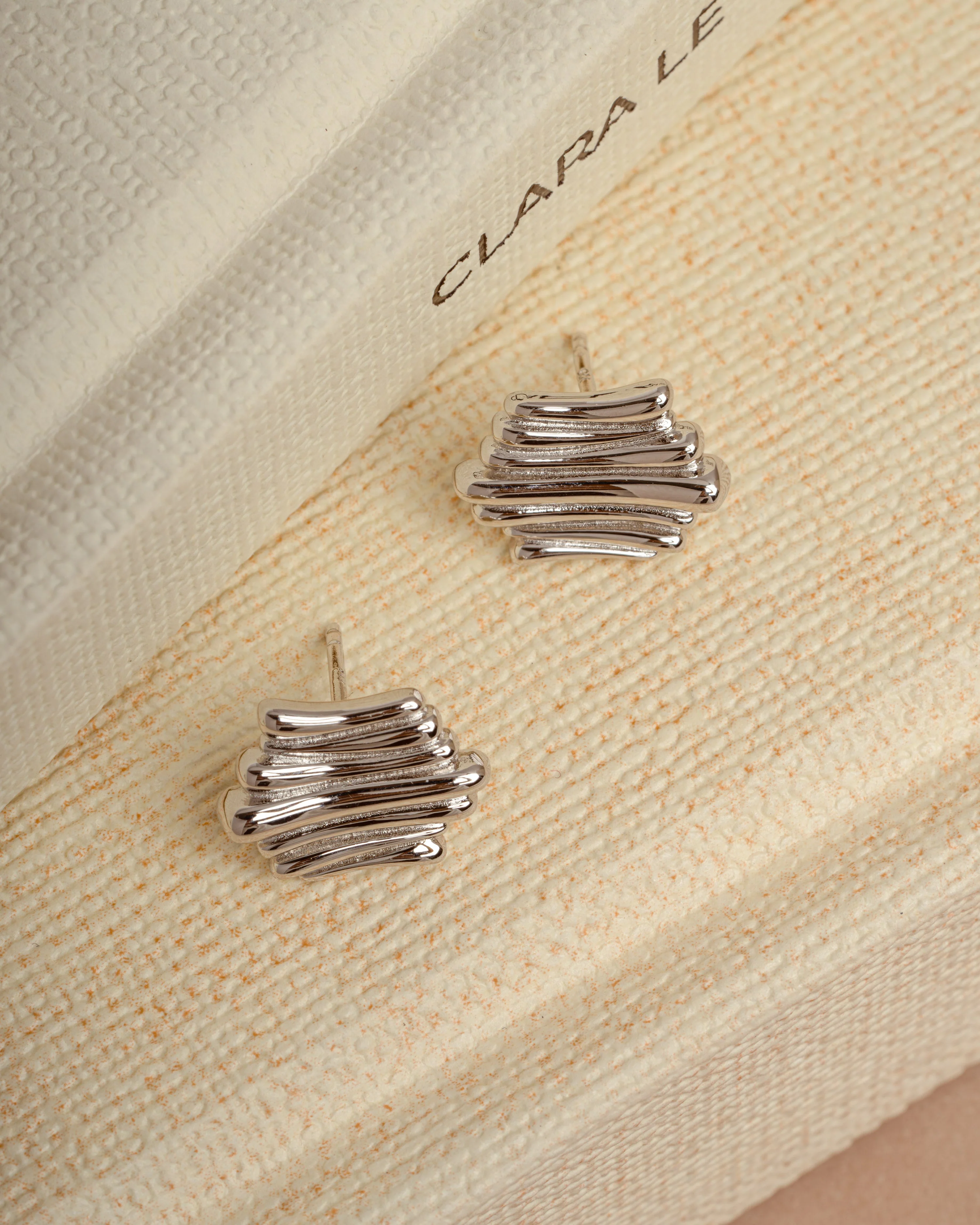 Scribble Stud Earrings - Image 7