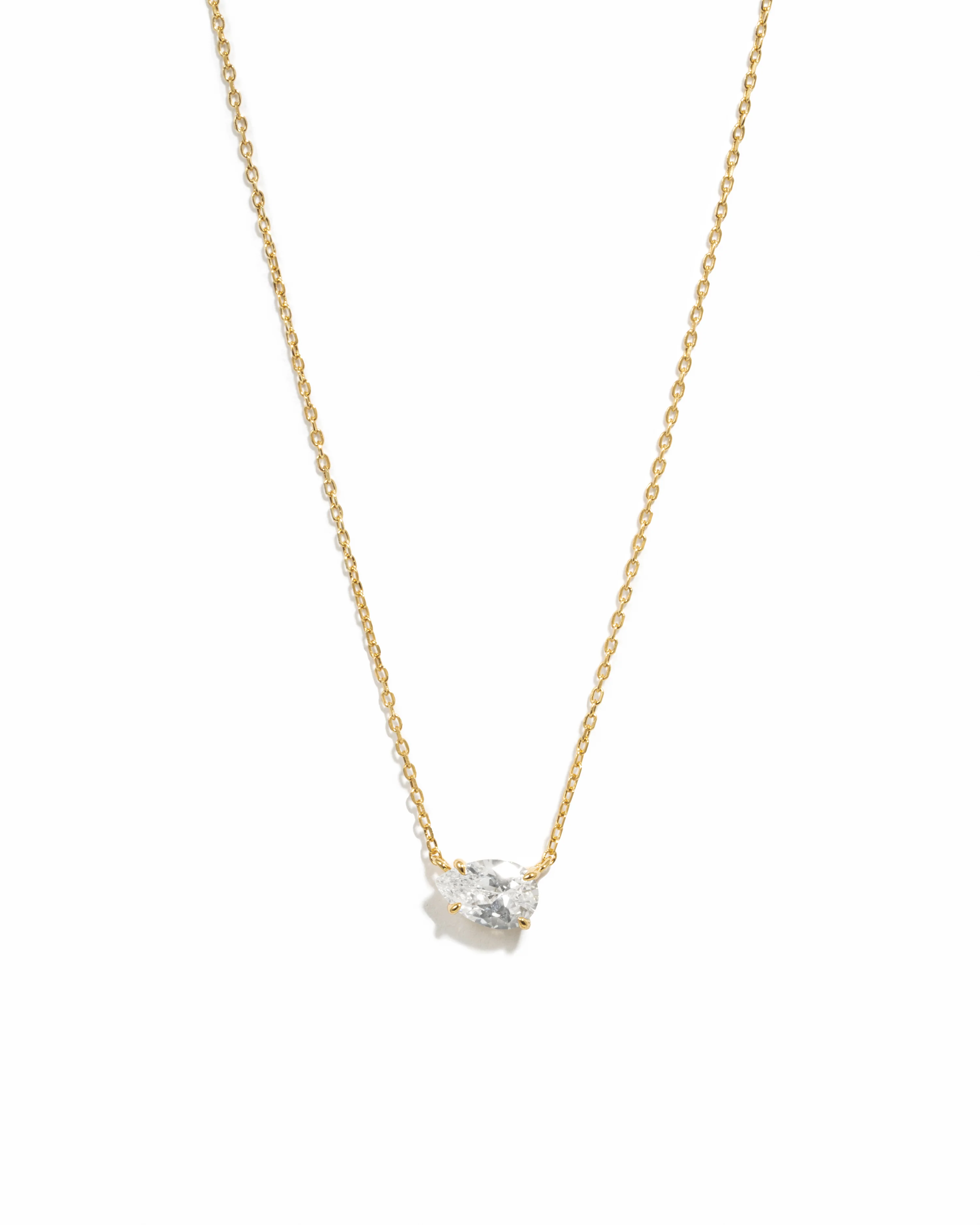 Sideways Pear Necklace