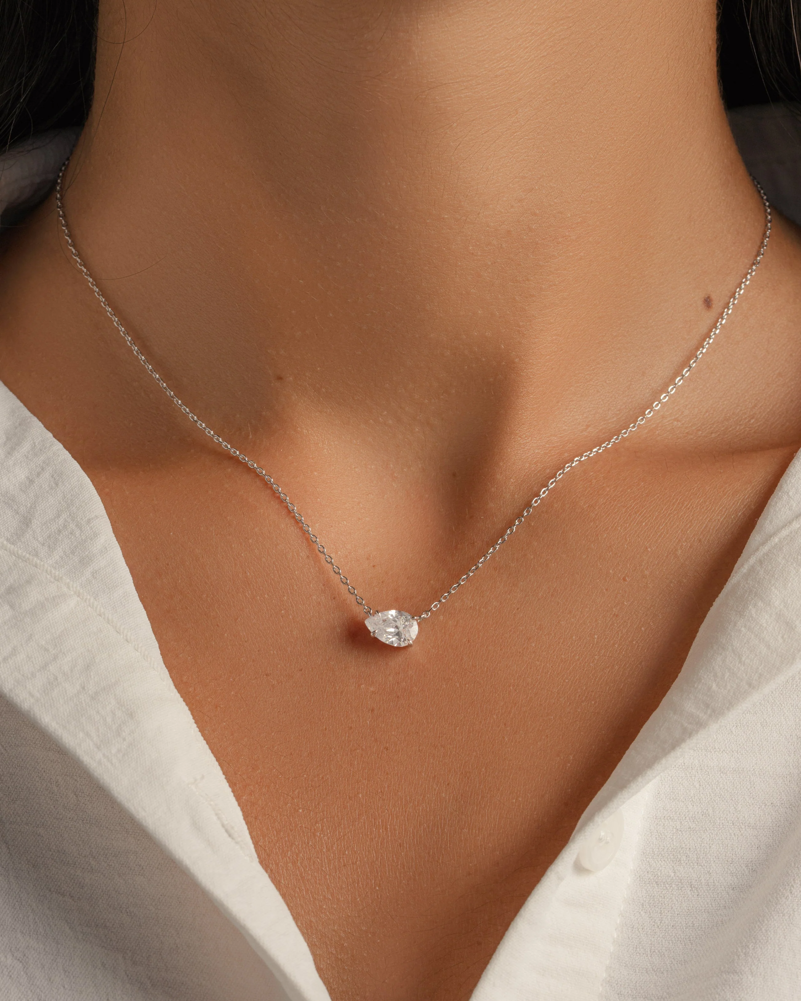 Sideways Pear Necklace - Image 4