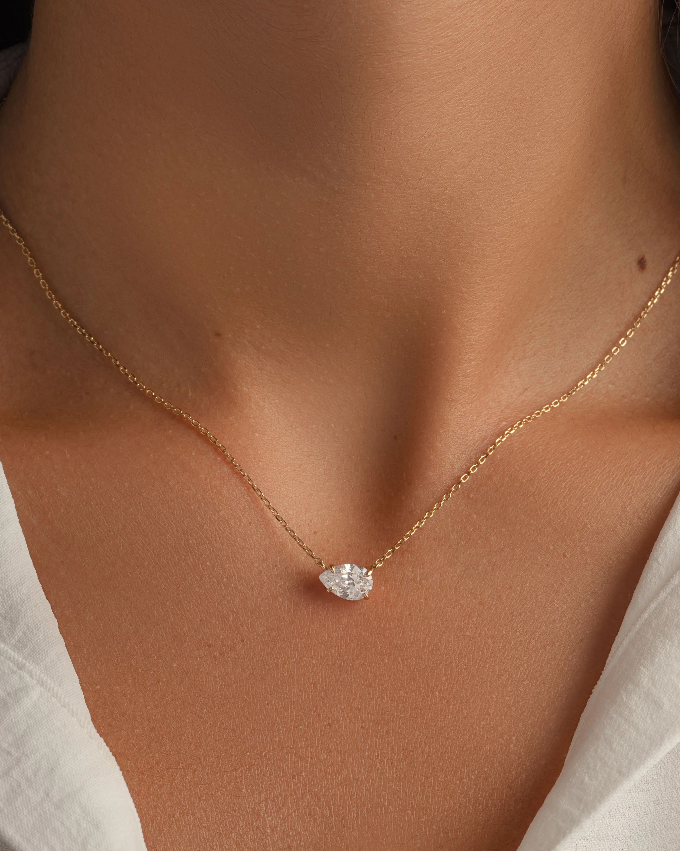 Sideways Pear Necklace - Image 7