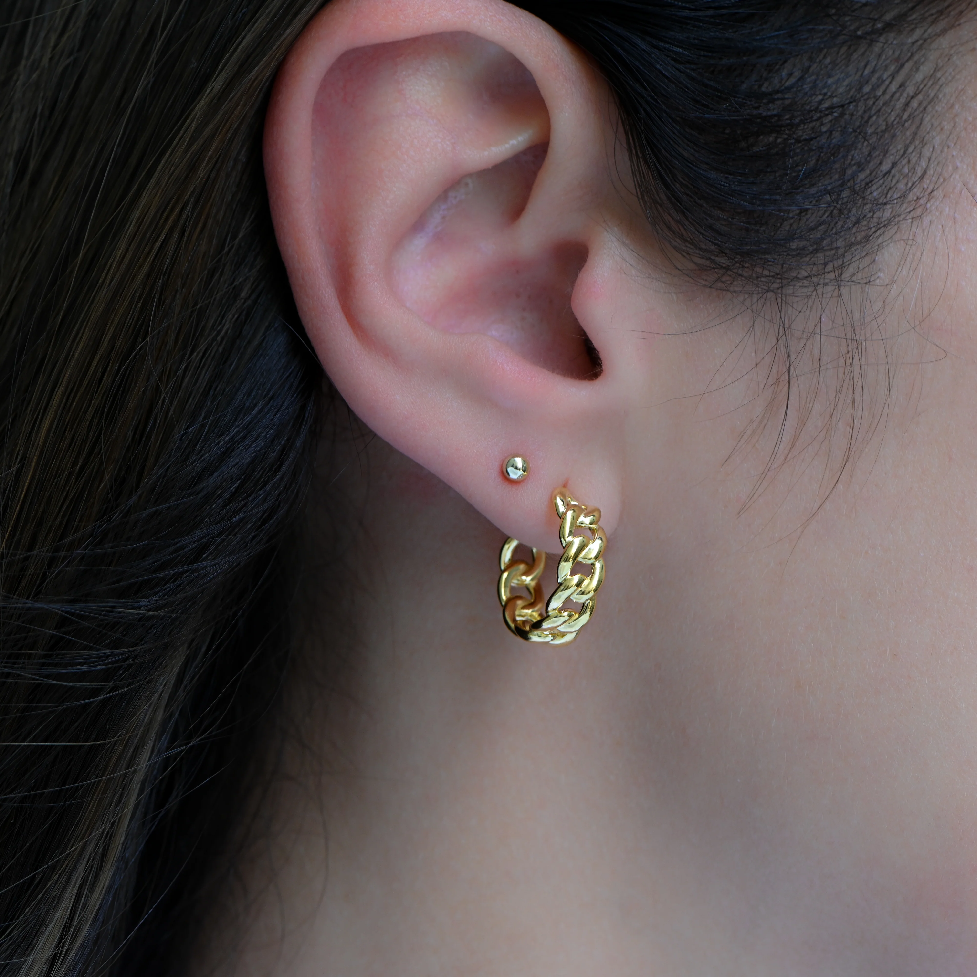 Small Chain Hoops - Image 2