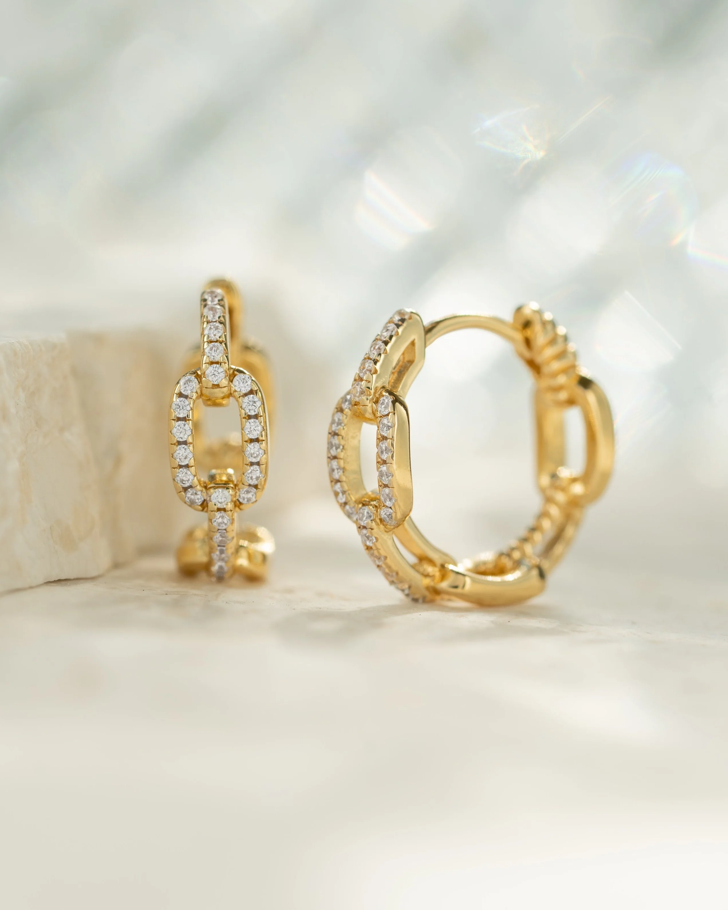 Small Chain Link Hoops - Image 5