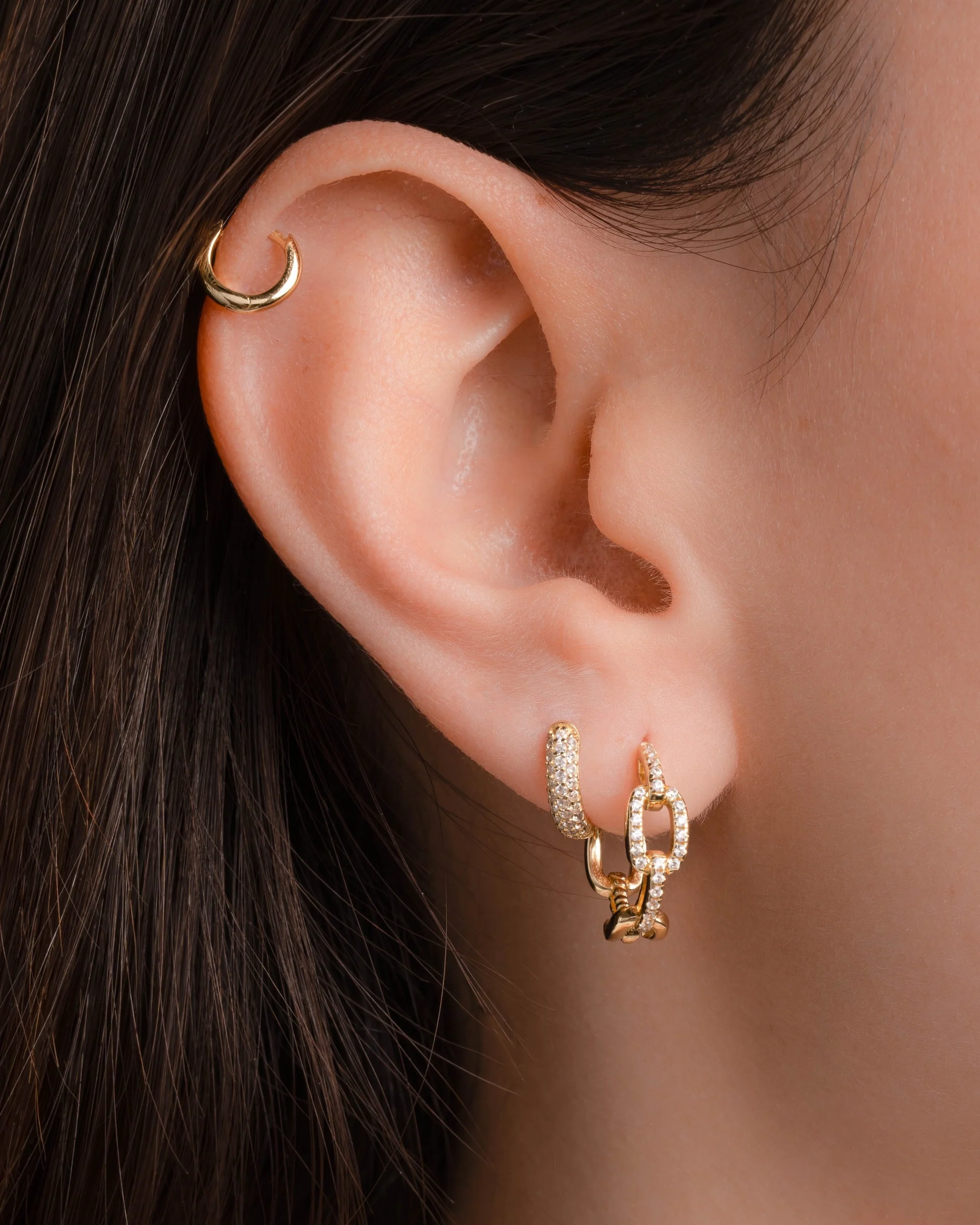 Small Chain Link Hoops - Image 6