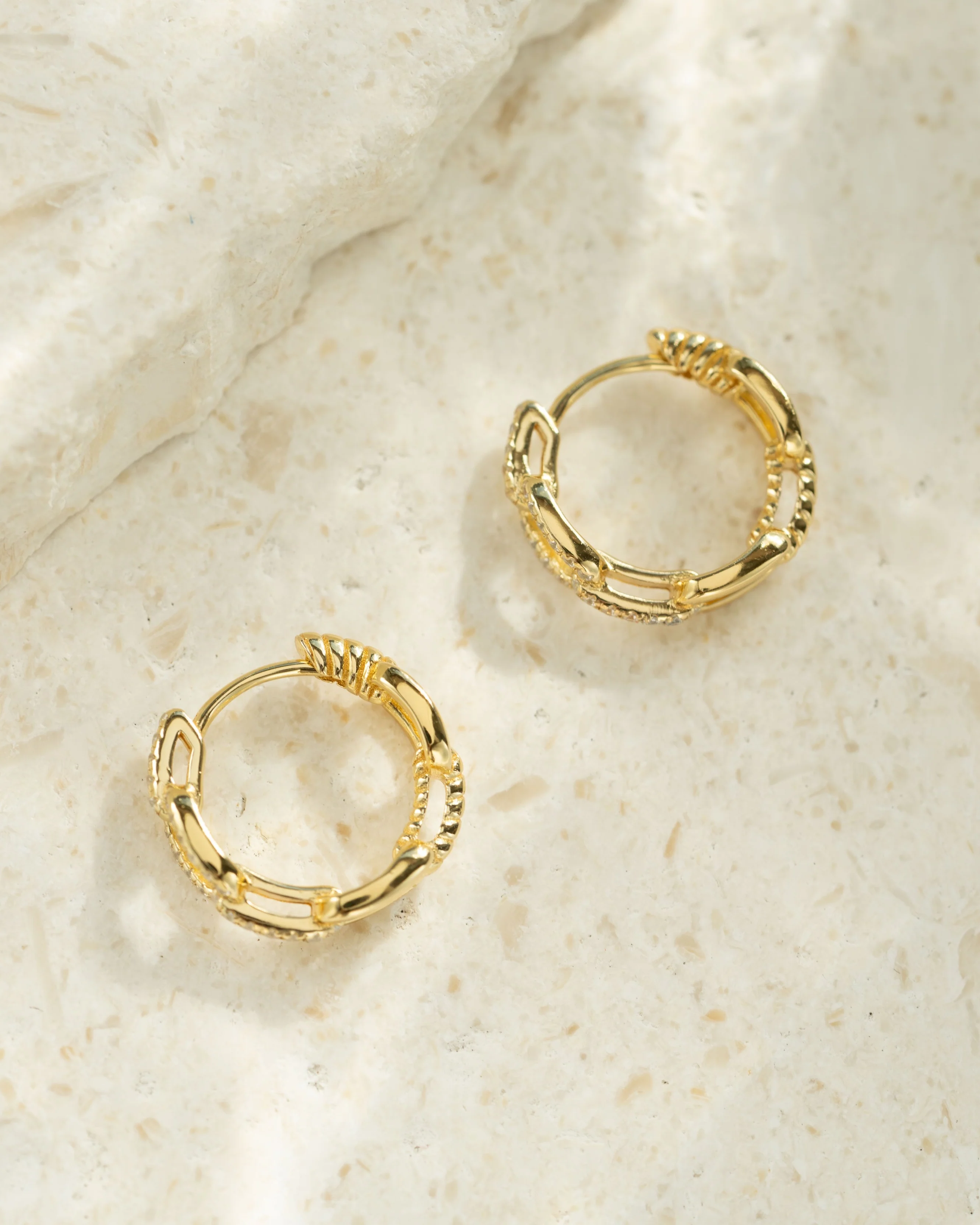 Small Chain Link Hoops - Image 7