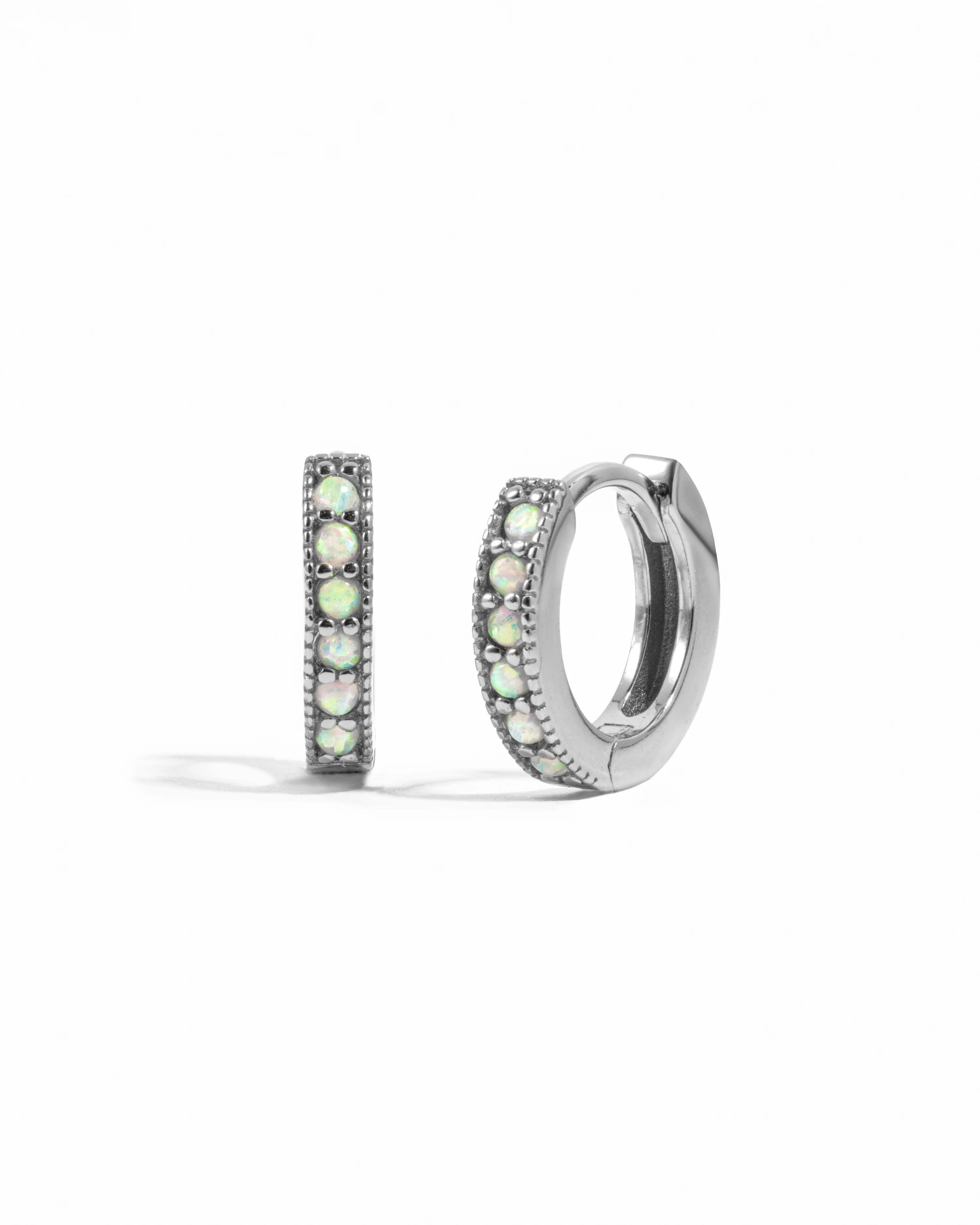 Small Opal Huggies - Image 8