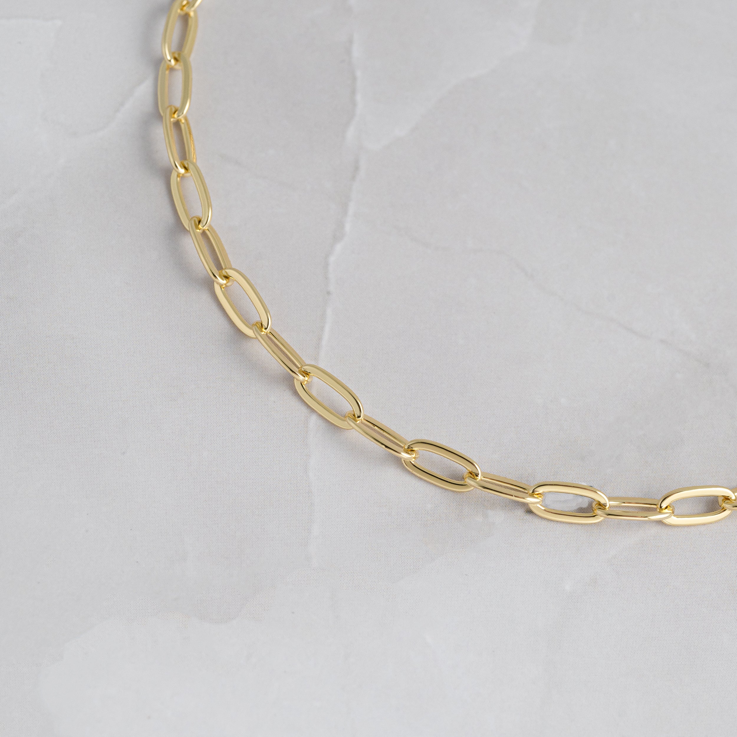 Small Paperclip Anklet - Image 5