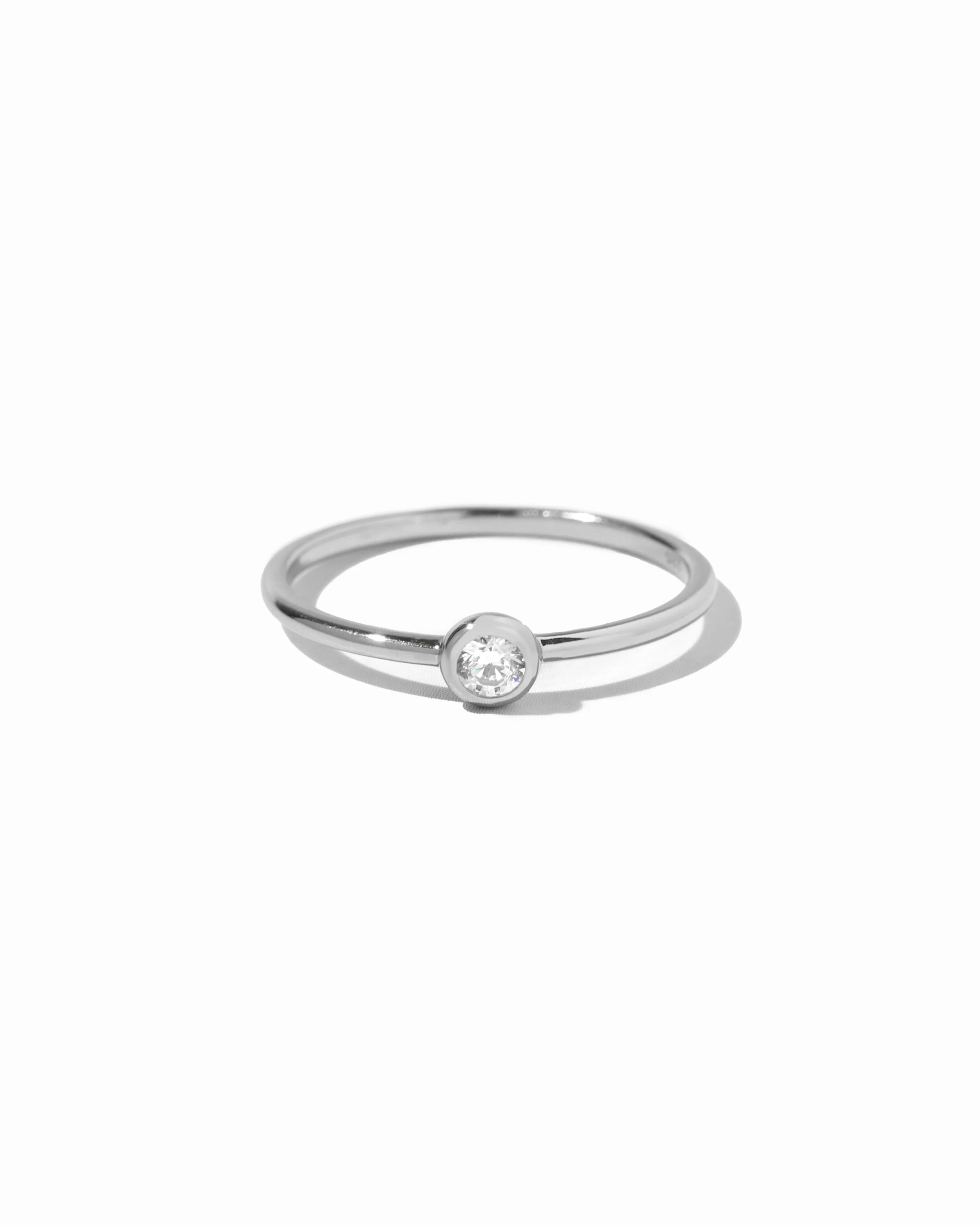 Solitaire Bezel Ring - Image 3