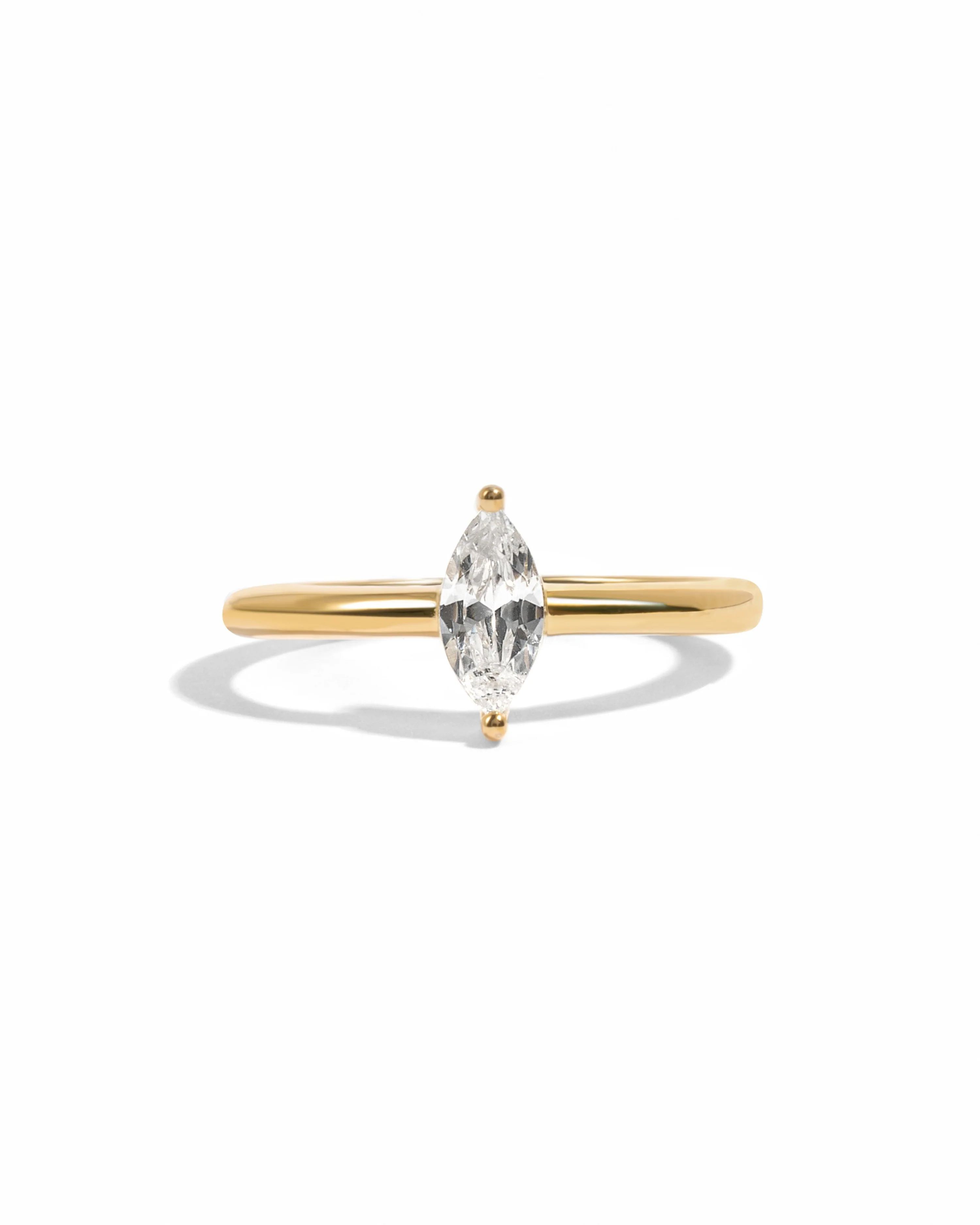 Solitaire Marquise Ring