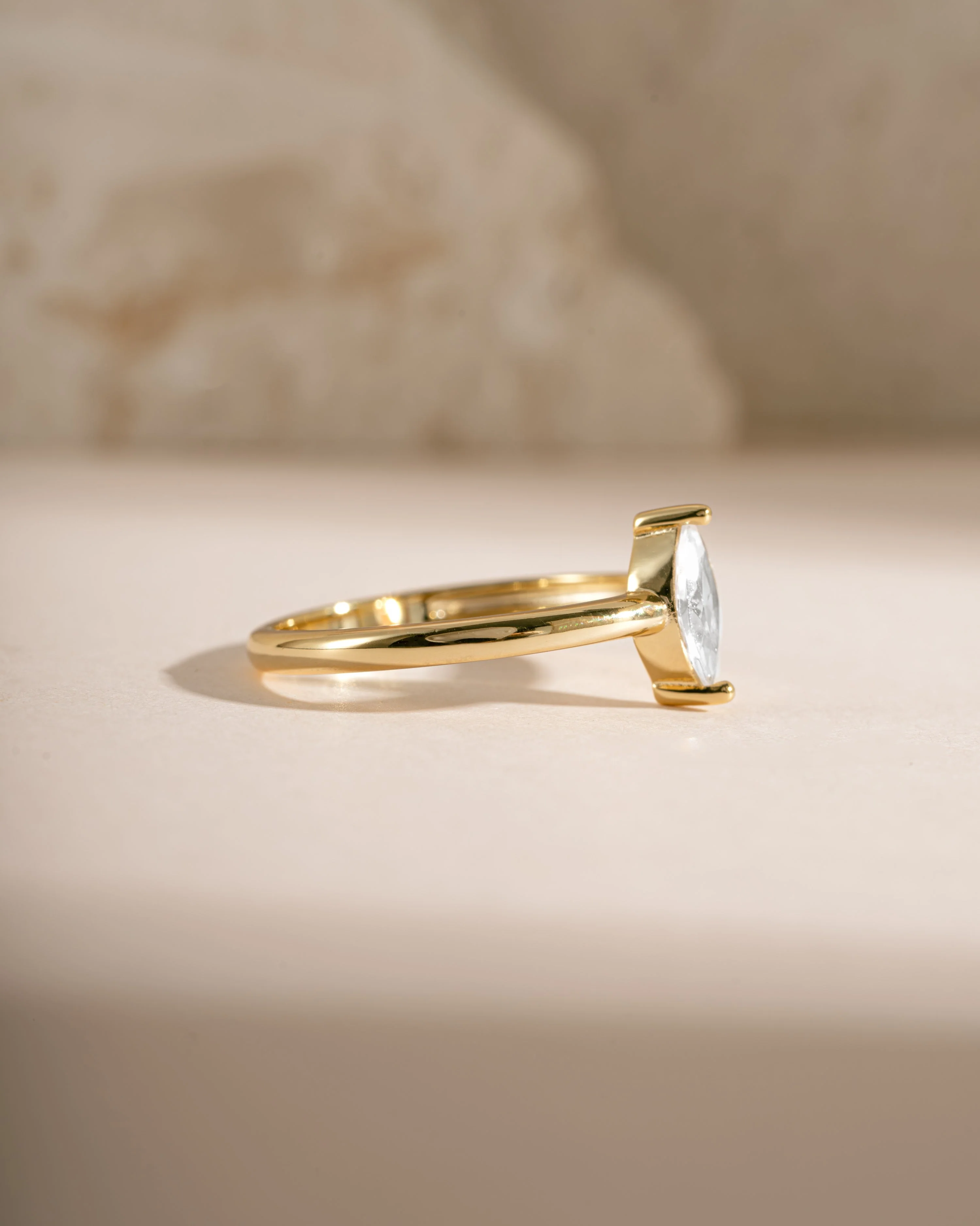 Solitaire Marquise Ring - Image 5
