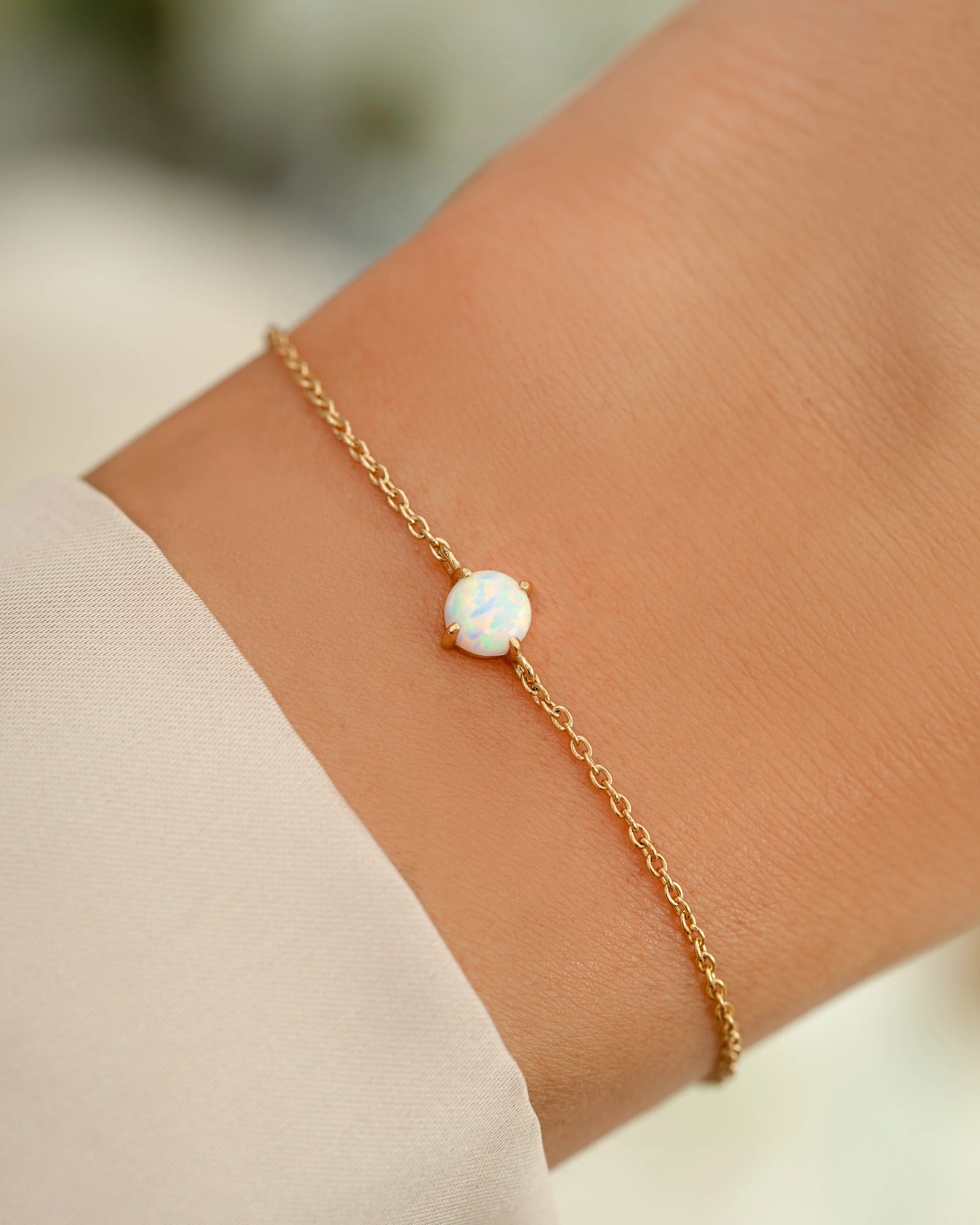 Solitaire Opal Bracelet - Image 2