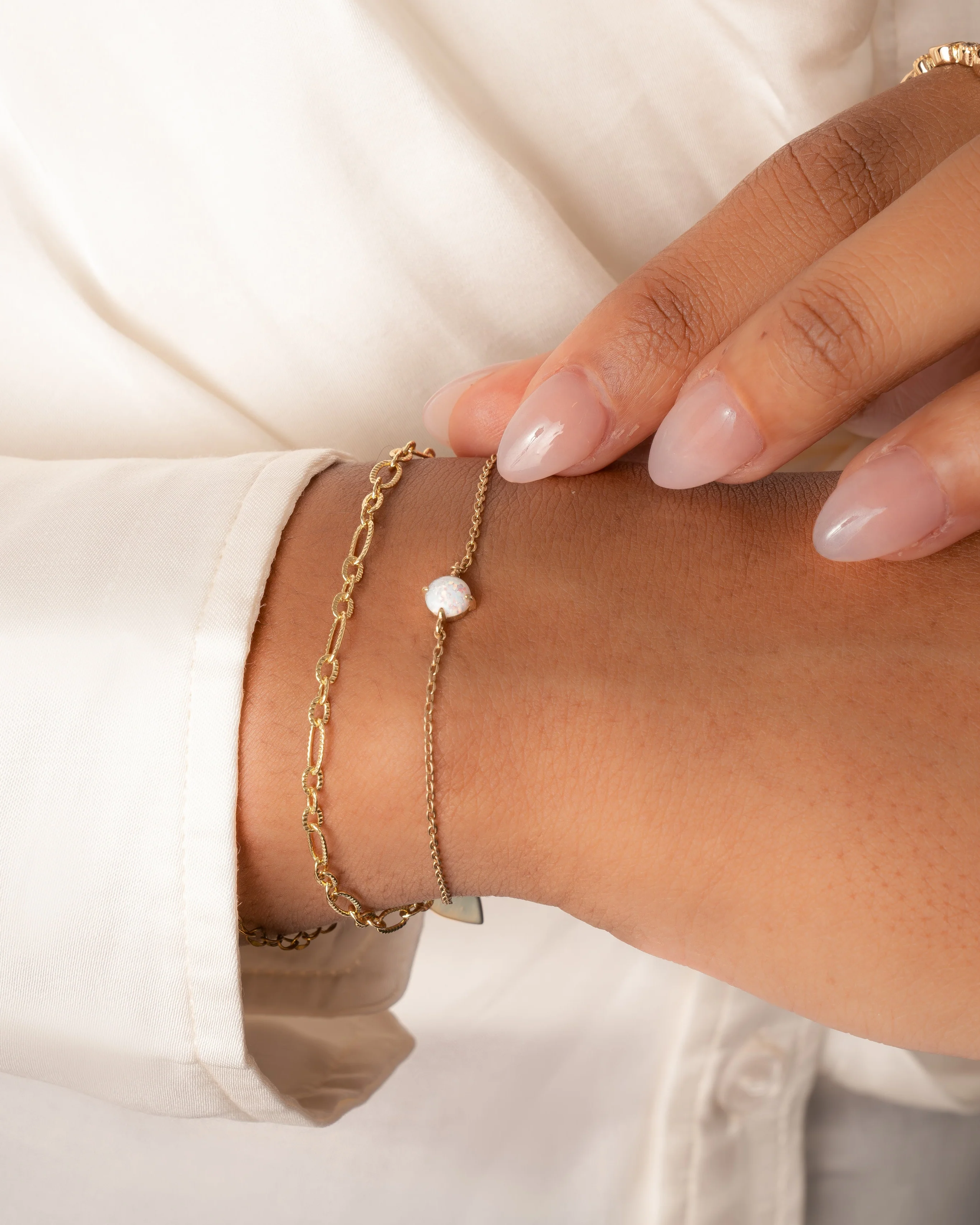 Solitaire Opal Bracelet - Image 4