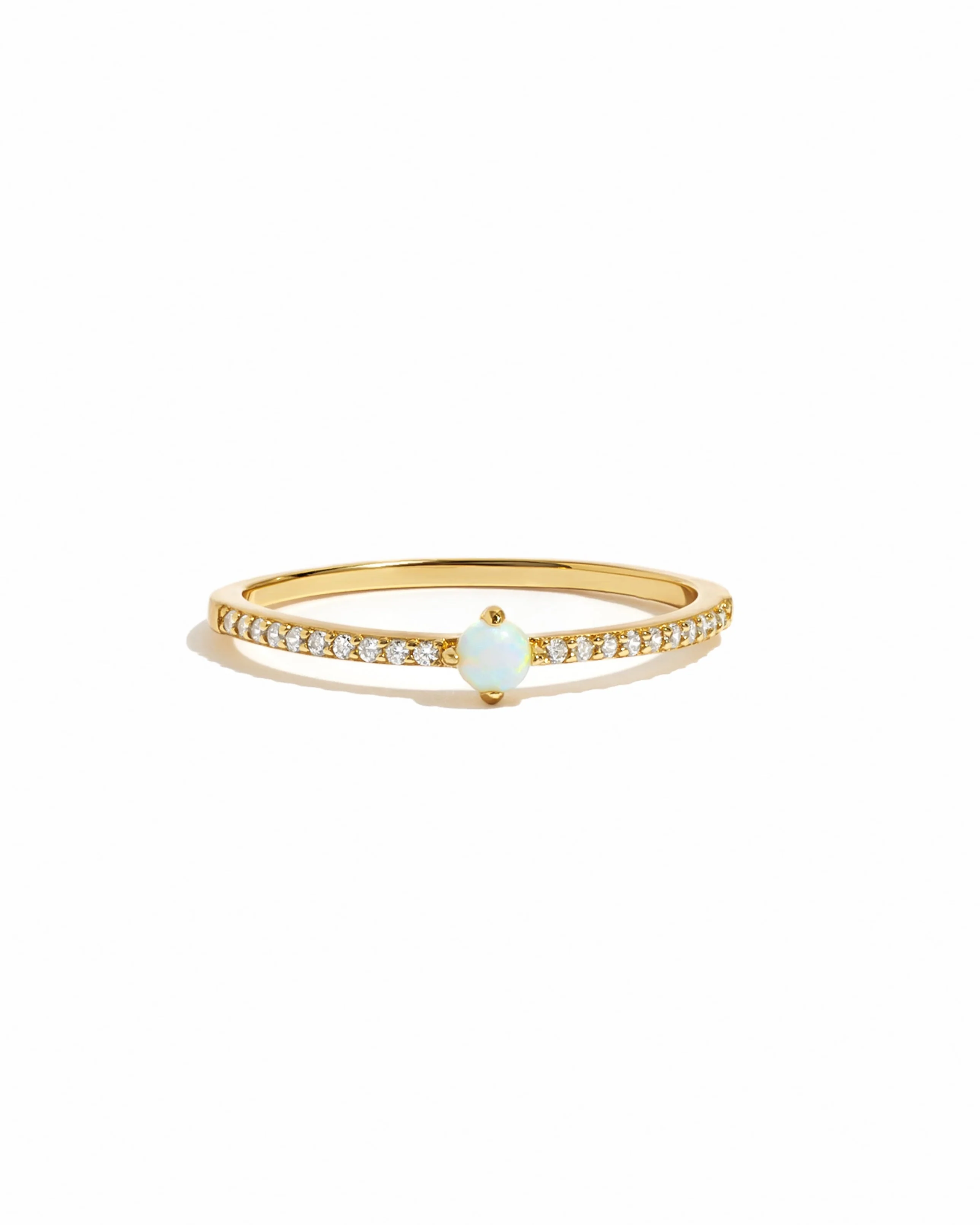Solitaire Opal Ring