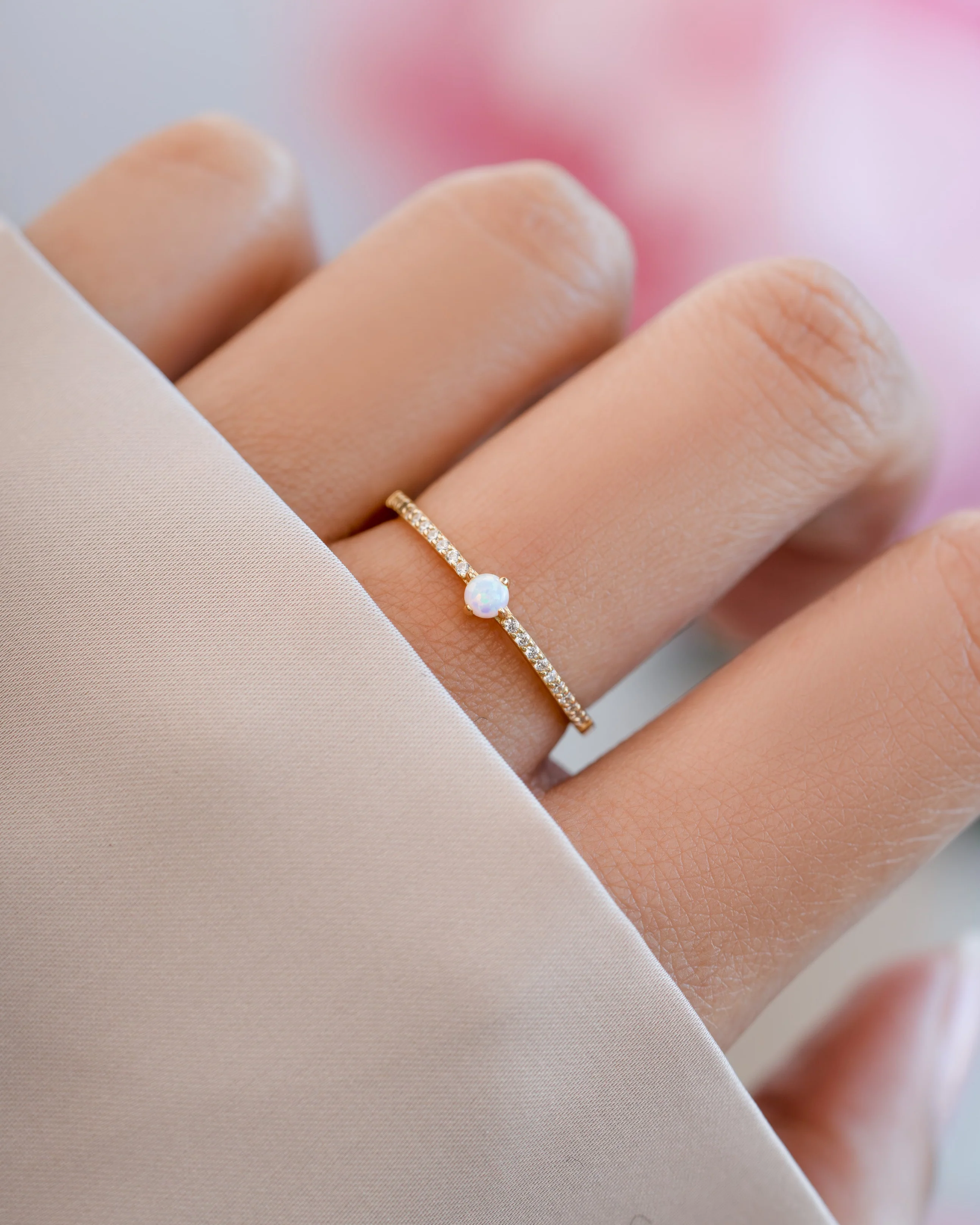 Solitaire Opal Ring - Image 2