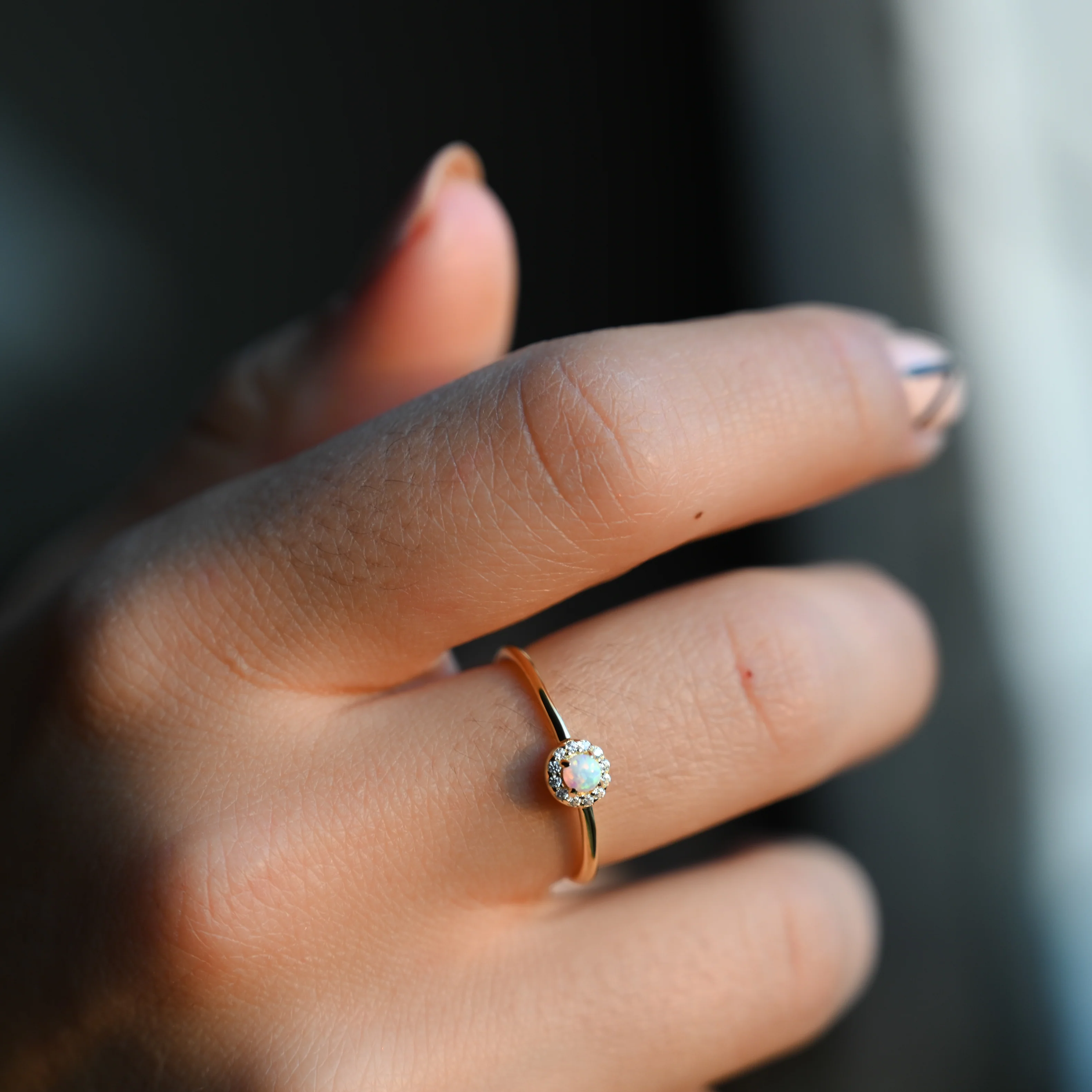 Solitaire Opal Ring - Image 2