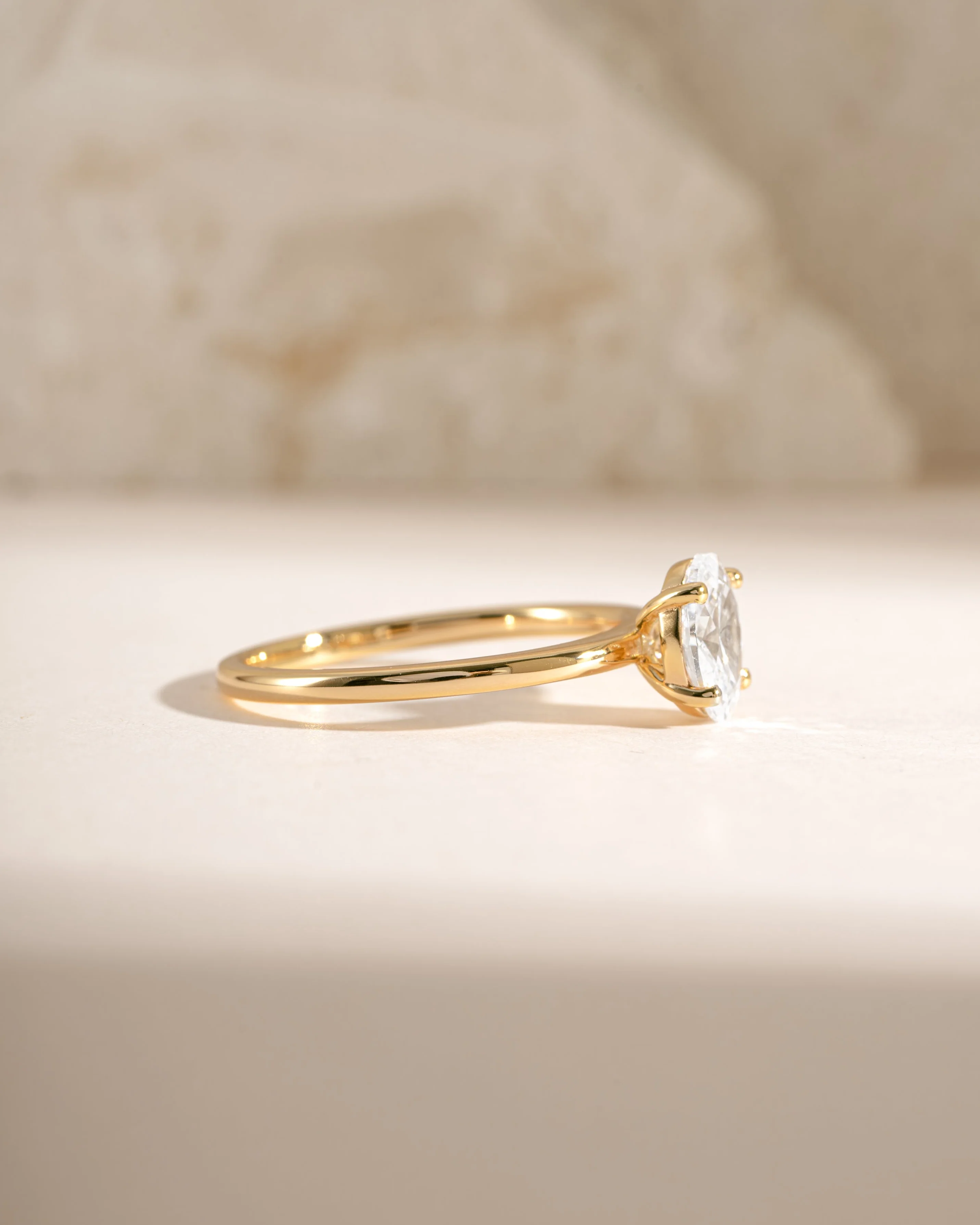 Solitaire Oval Ring - Image 6