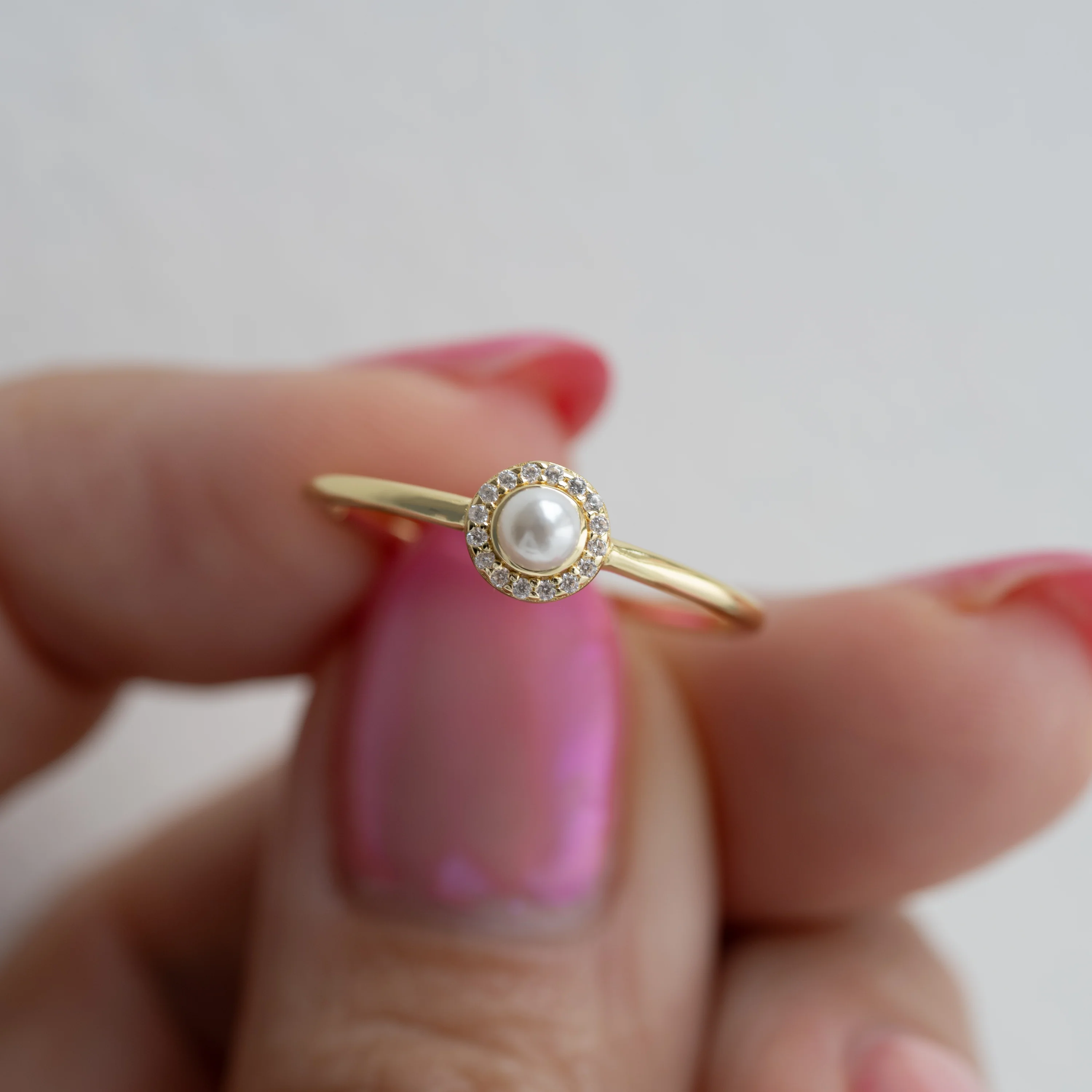 Solitaire Pearl Ring - Image 5