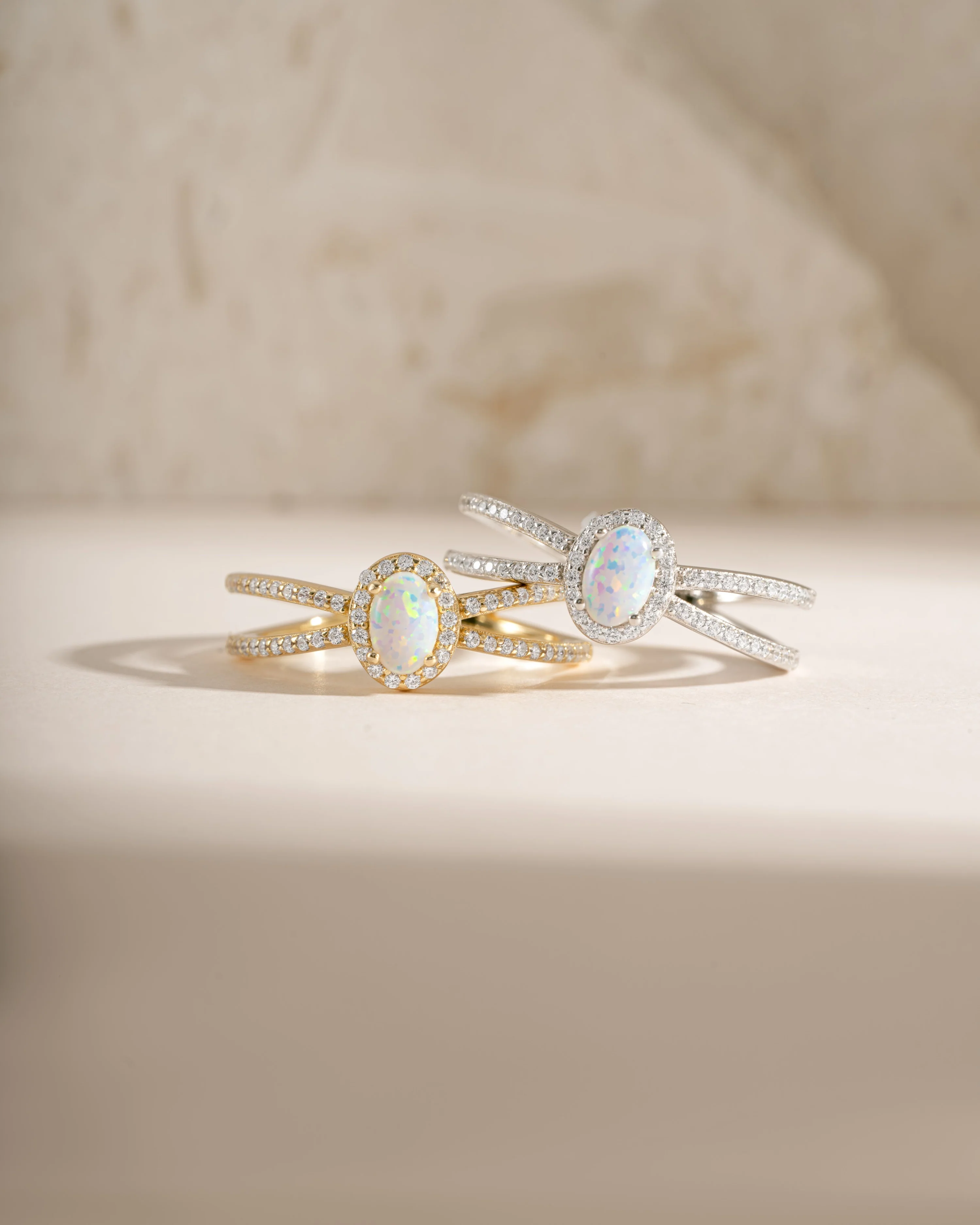 Split Shank Opal Ring - Image 3