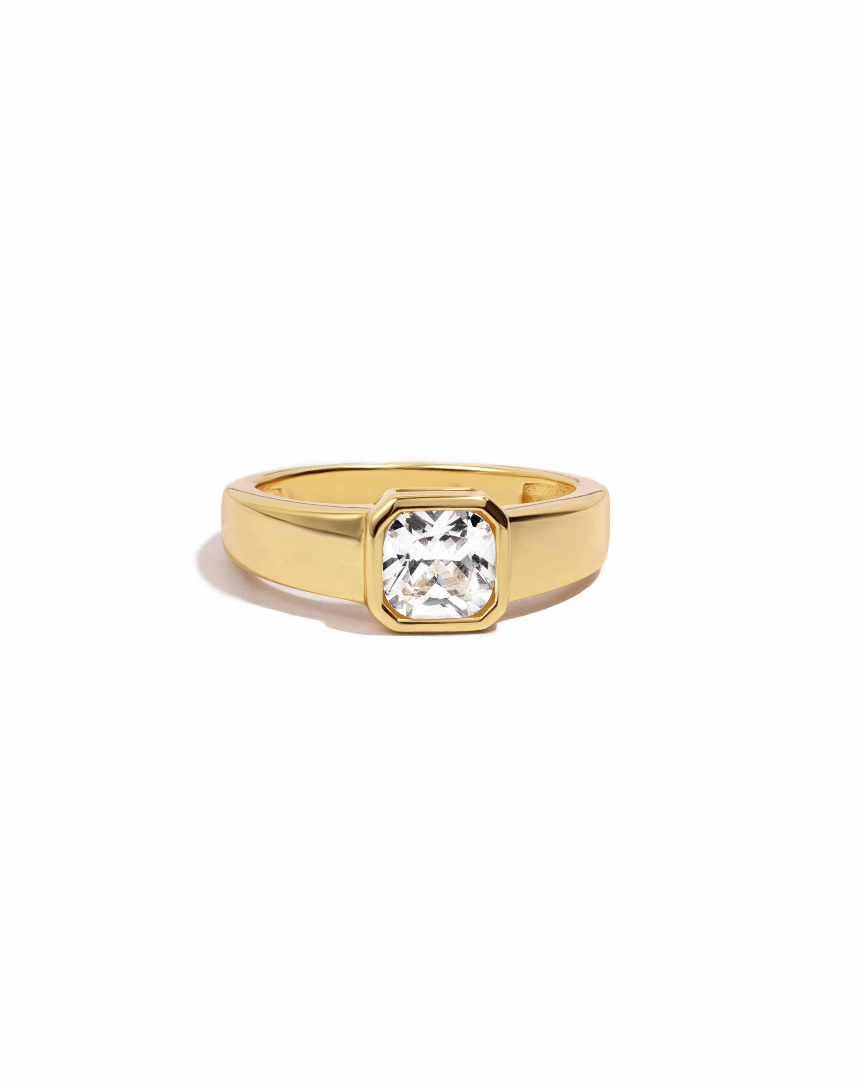 Square Bezel Dome Ring