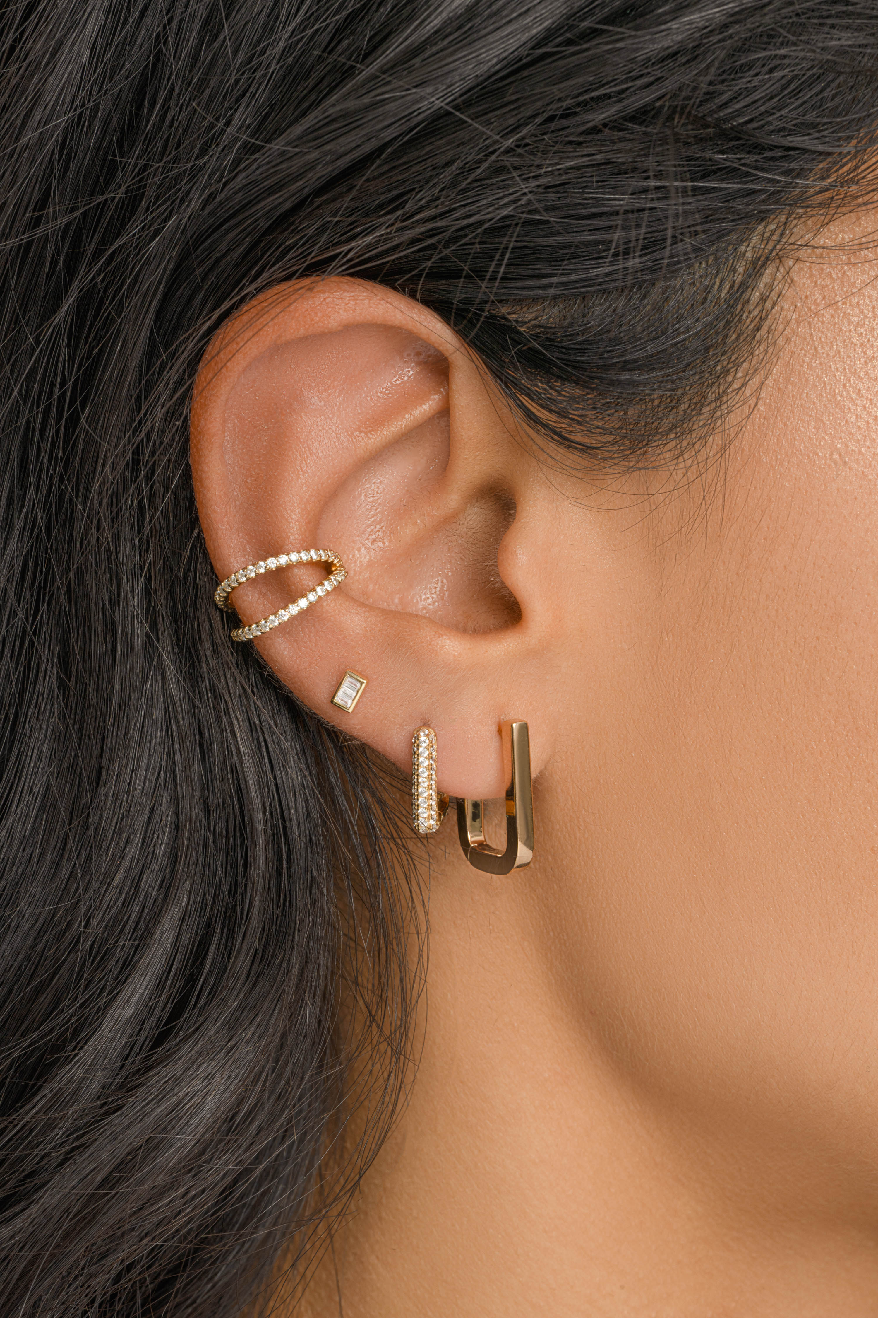 Square Hoop Earrings - Image 4