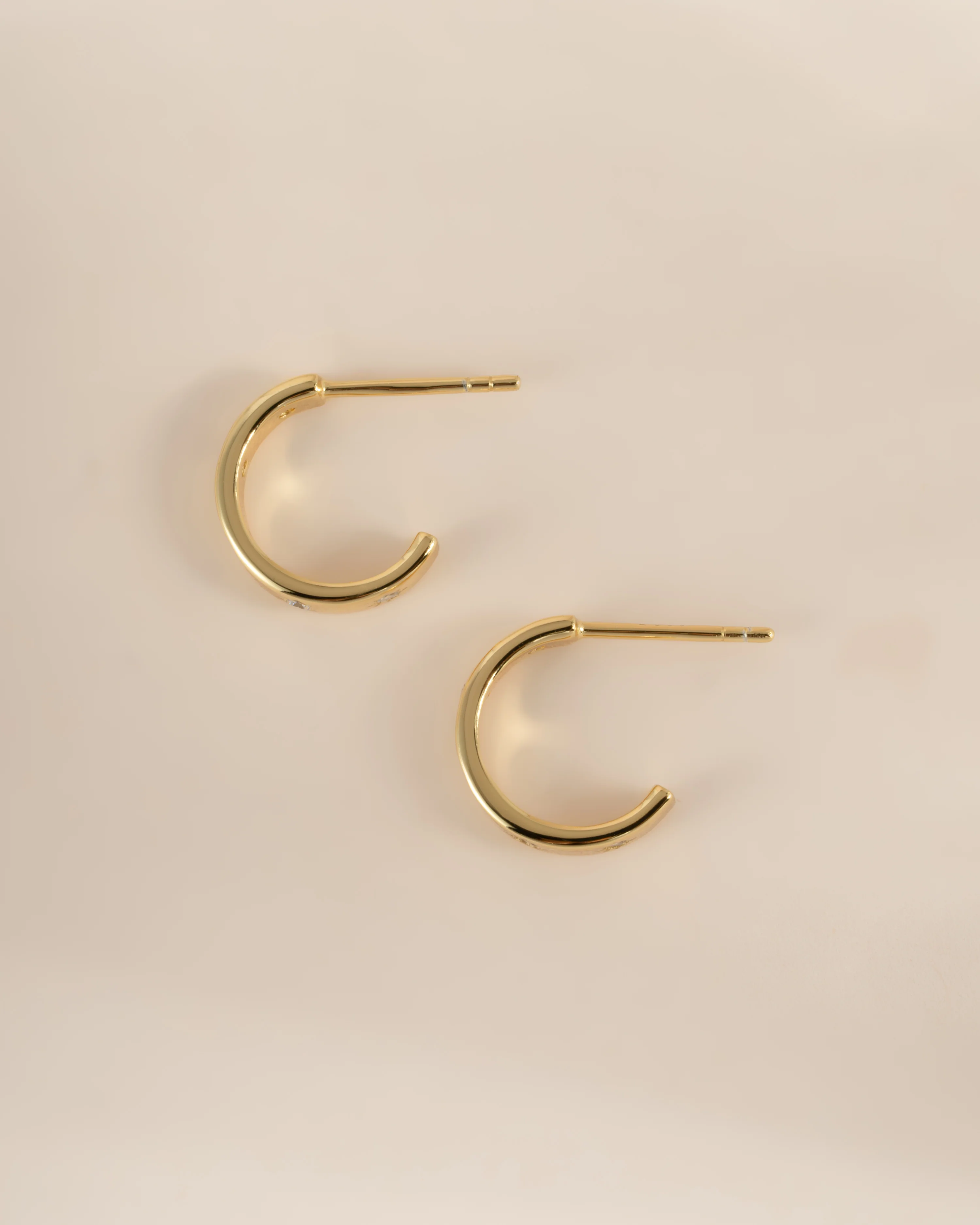 Star Studded Hoop Earrings - Image 5