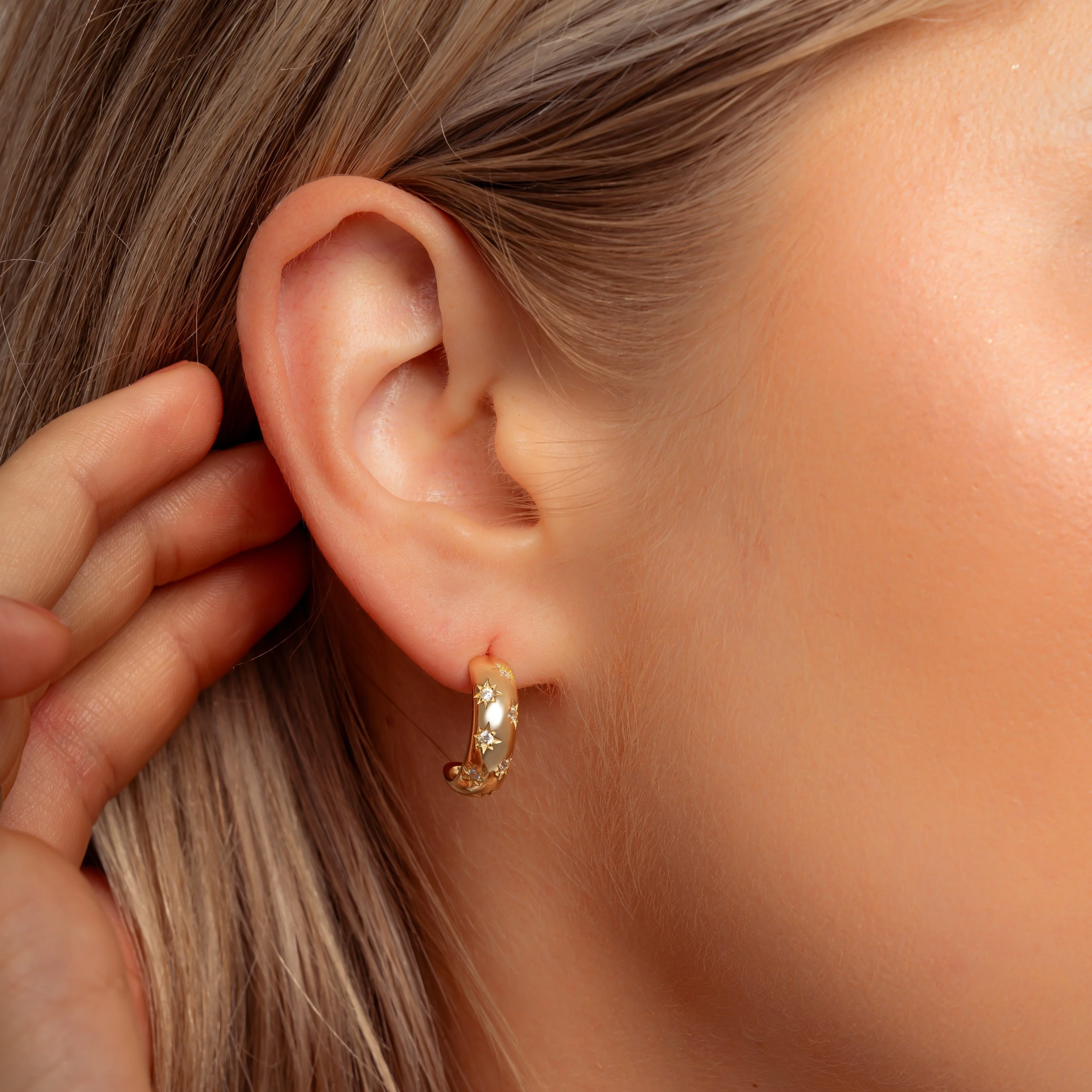 Starburst Dome Hoops - Image 2