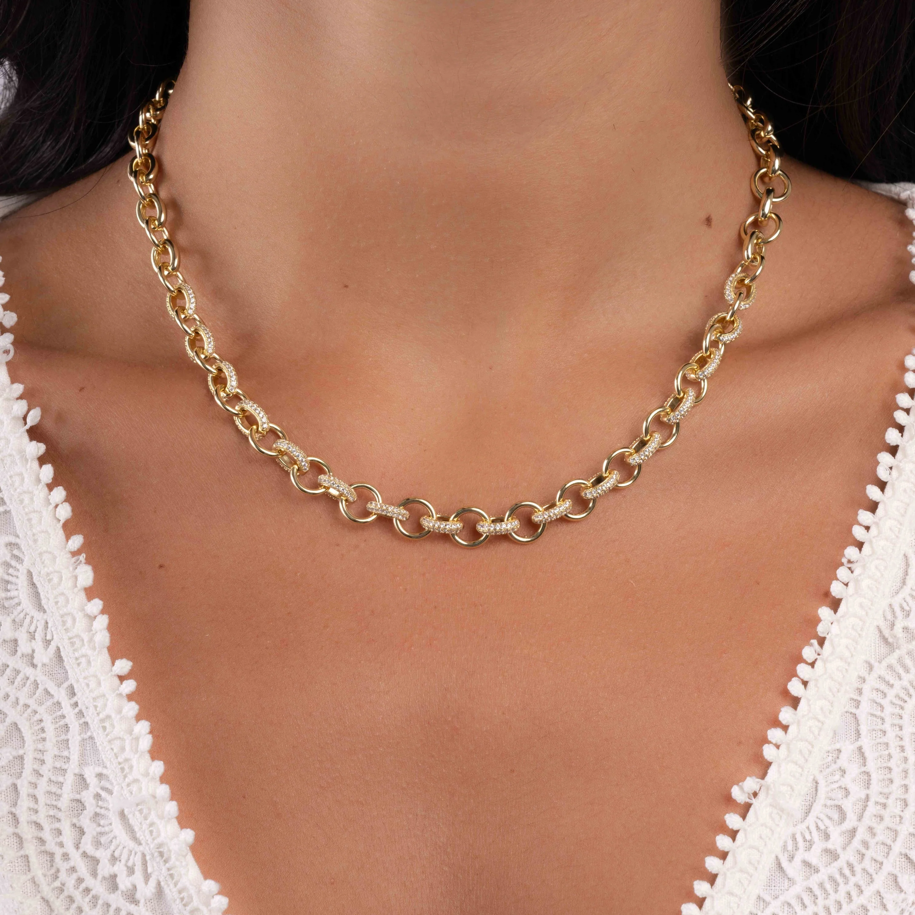 Statement Pavé Necklace - Image 2