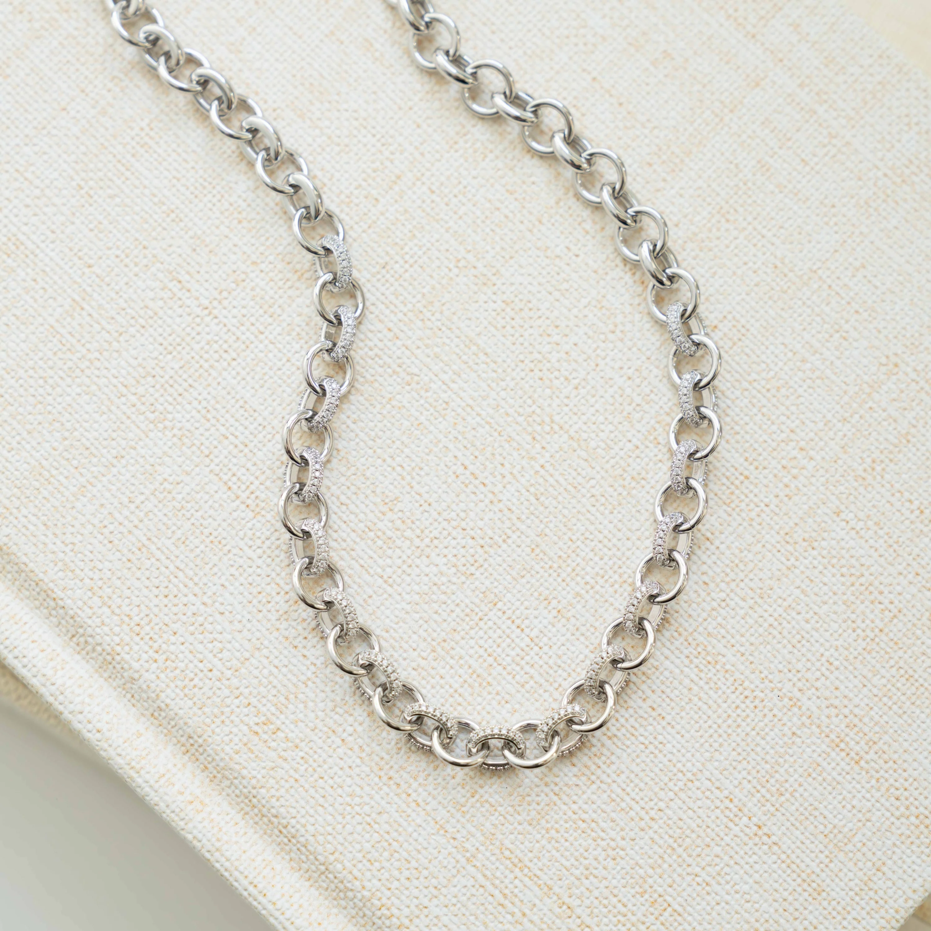 Statement Pavé Necklace - Image 3