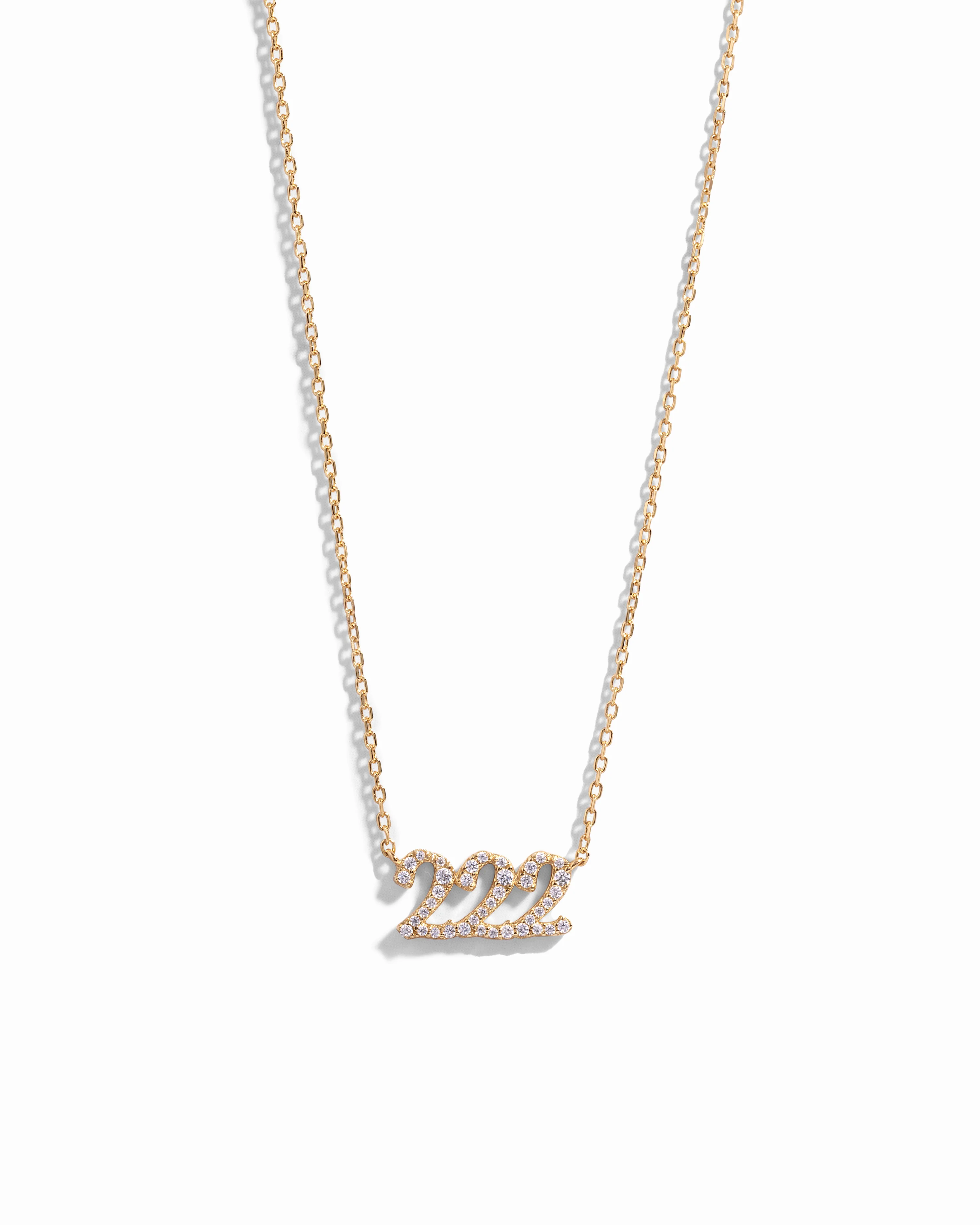 Studded 222 Necklace
