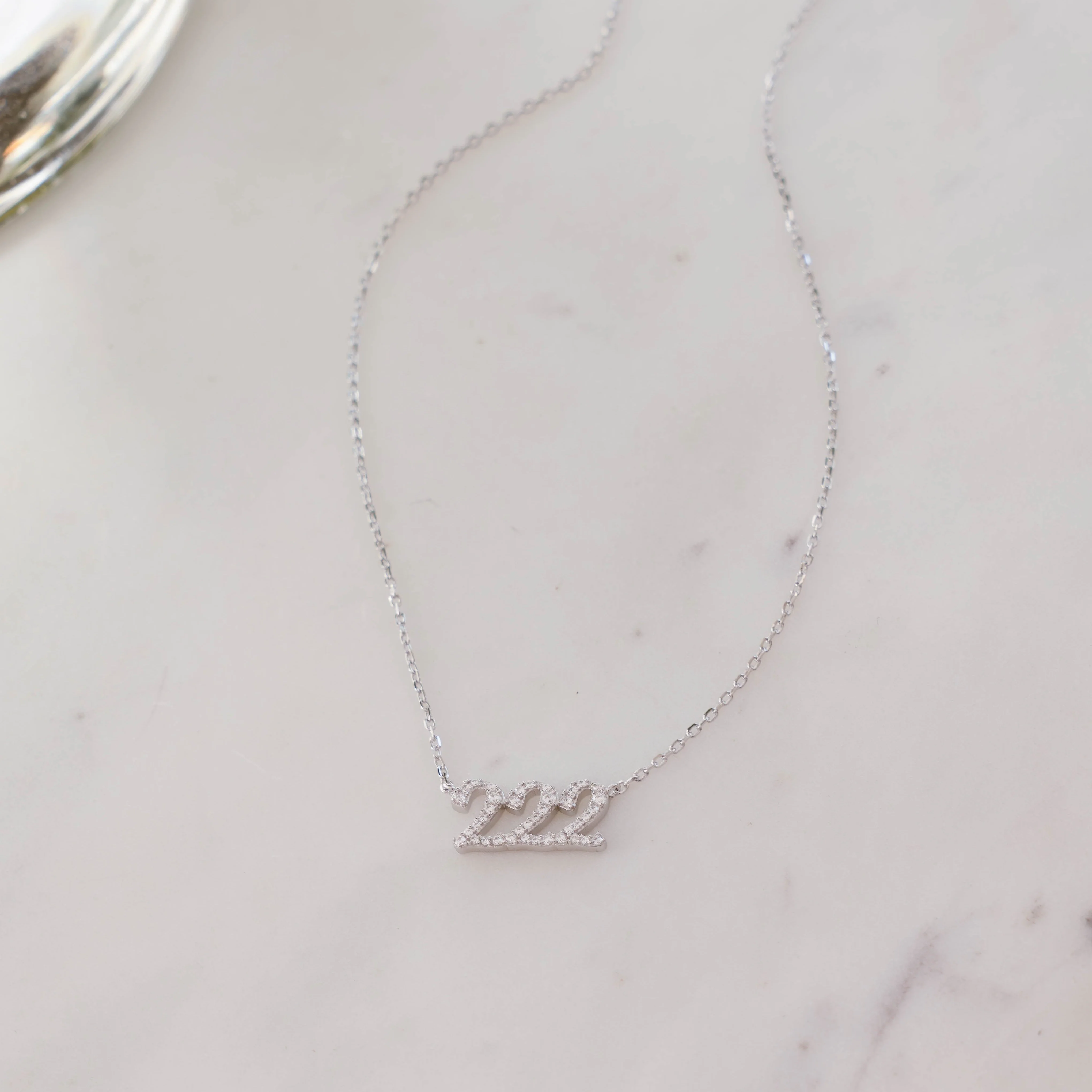 Studded 222 Necklace - Image 3