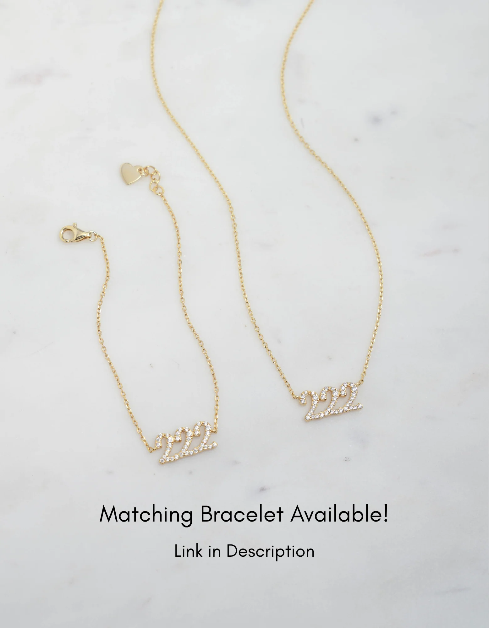 Studded 222 Necklace - Image 5
