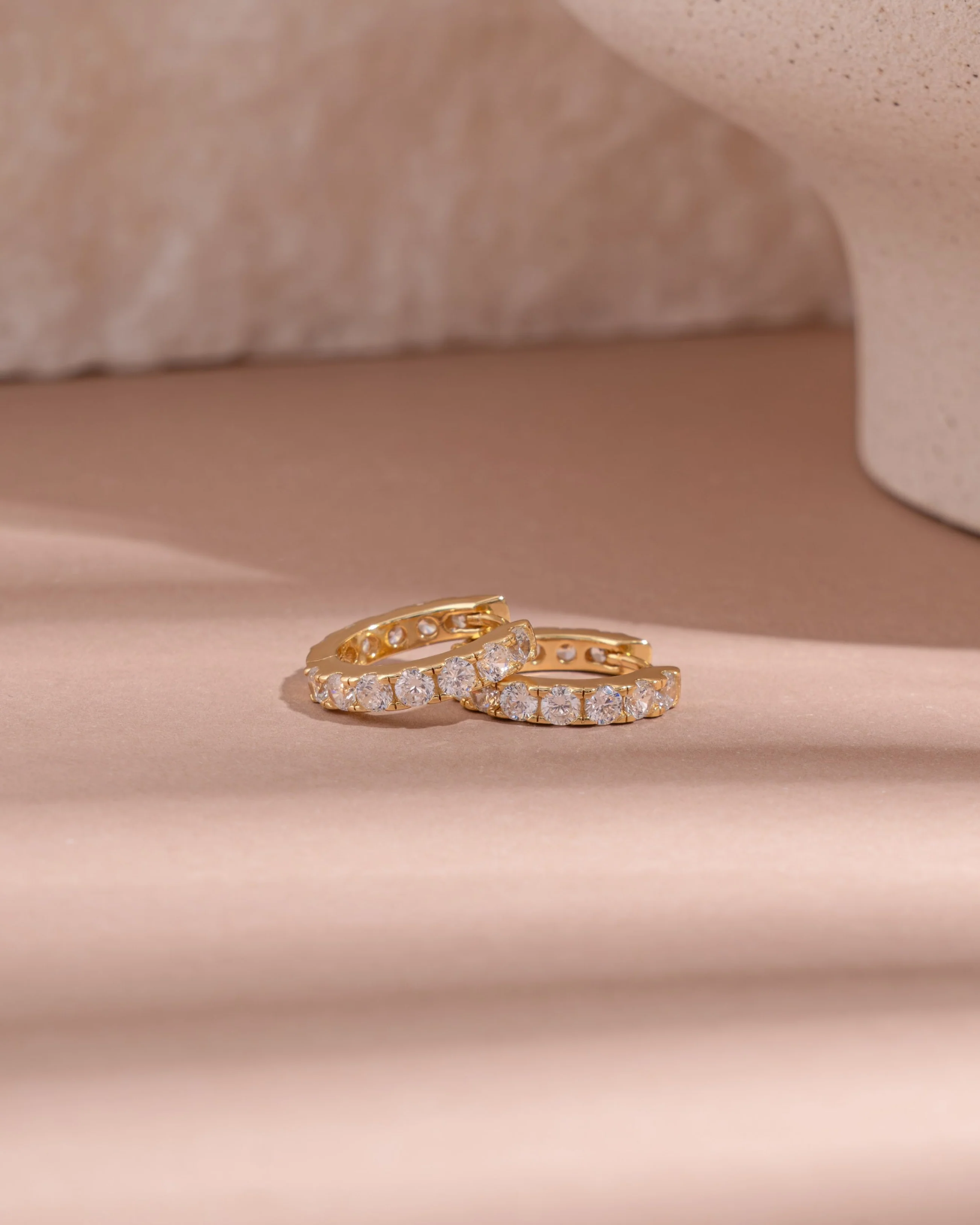 Studded Hoop Earrings - Image 5