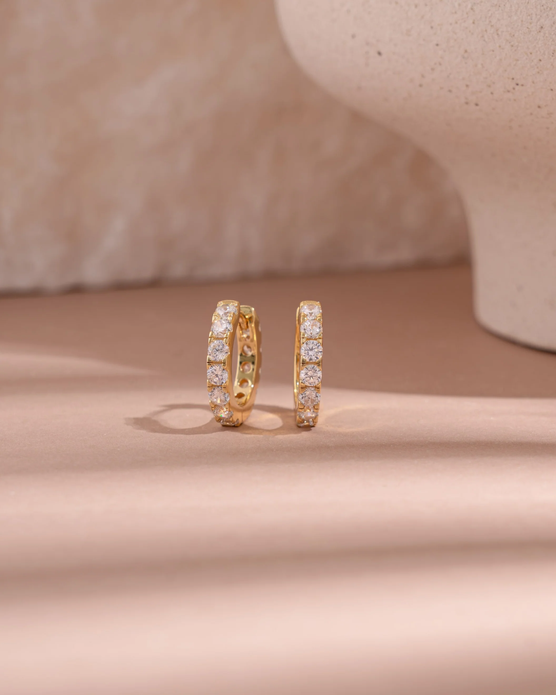 Studded Hoop Earrings - Image 8
