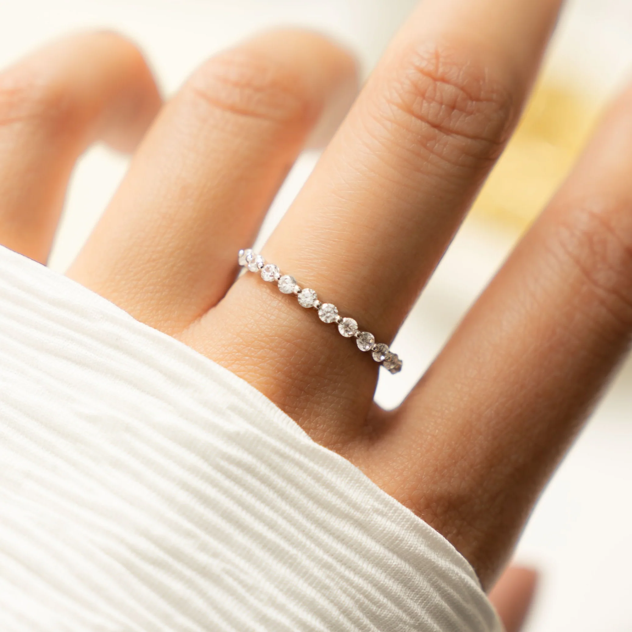 Studded Stacking Ring - Image 2