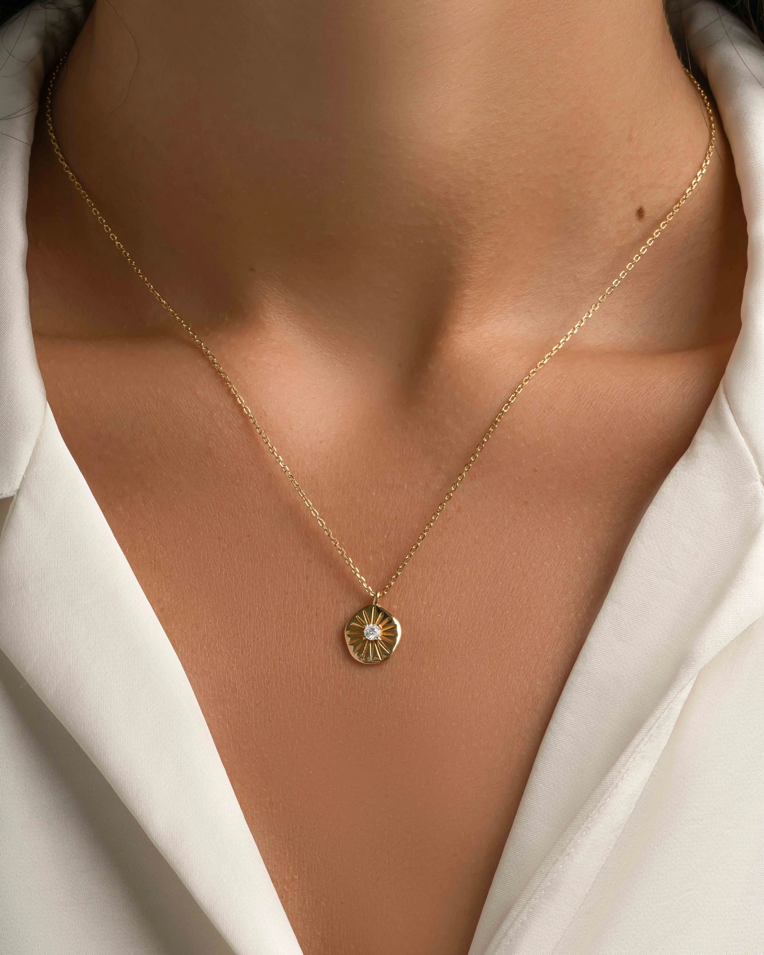 Sunburst Medallion Necklace - Image 2