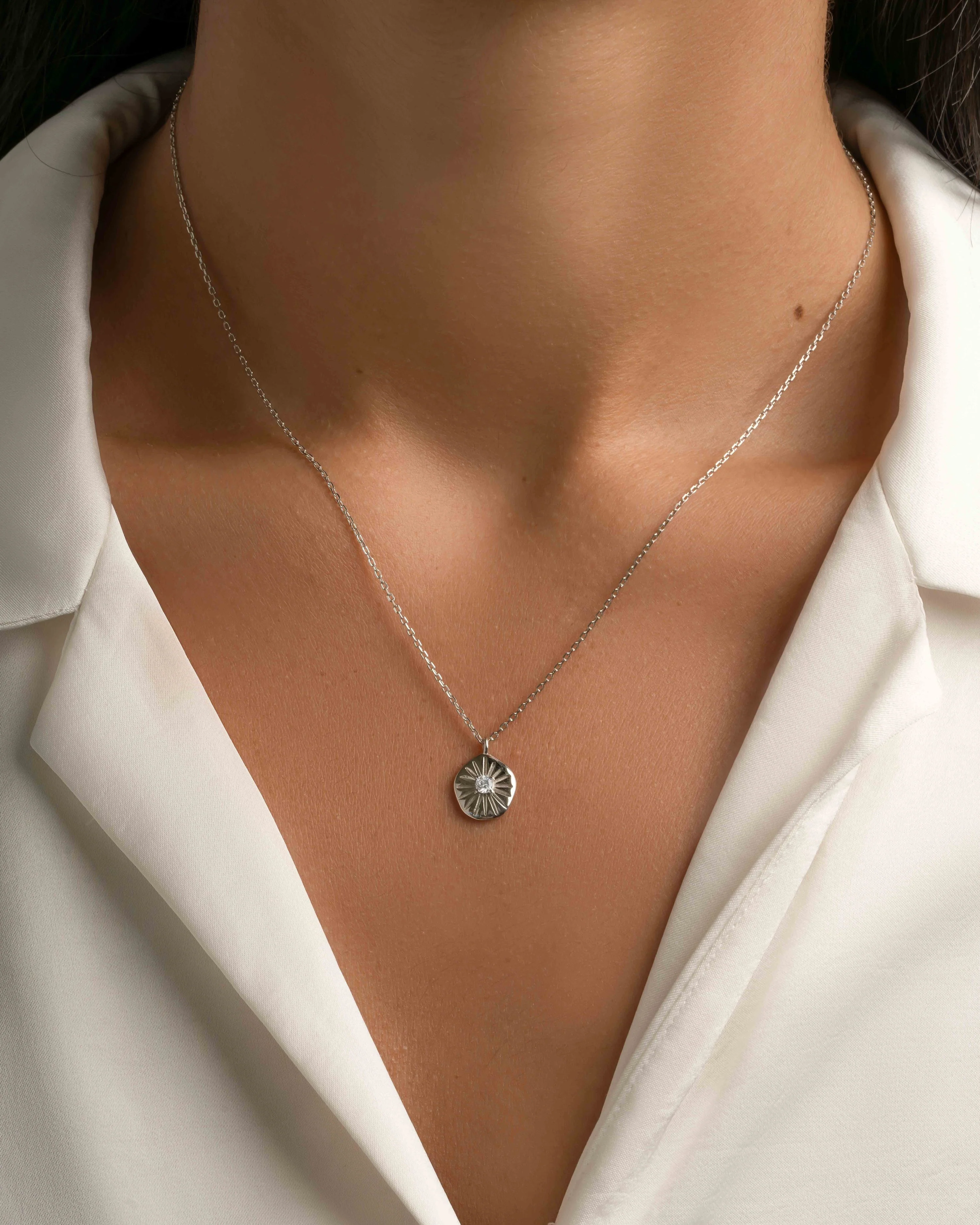 Sunburst Medallion Necklace - Image 4