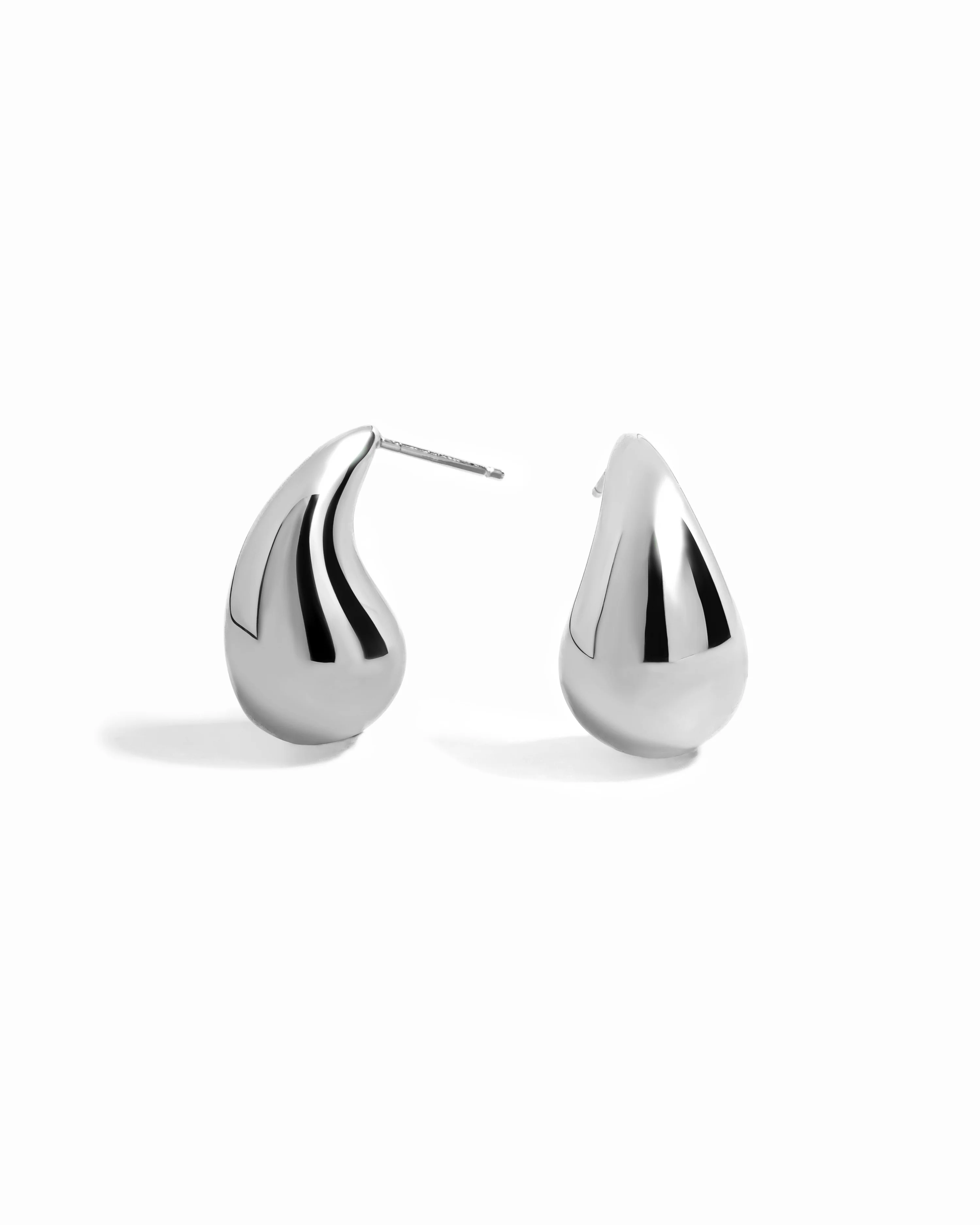 Tear Drop Hoop Earrings - Image 3