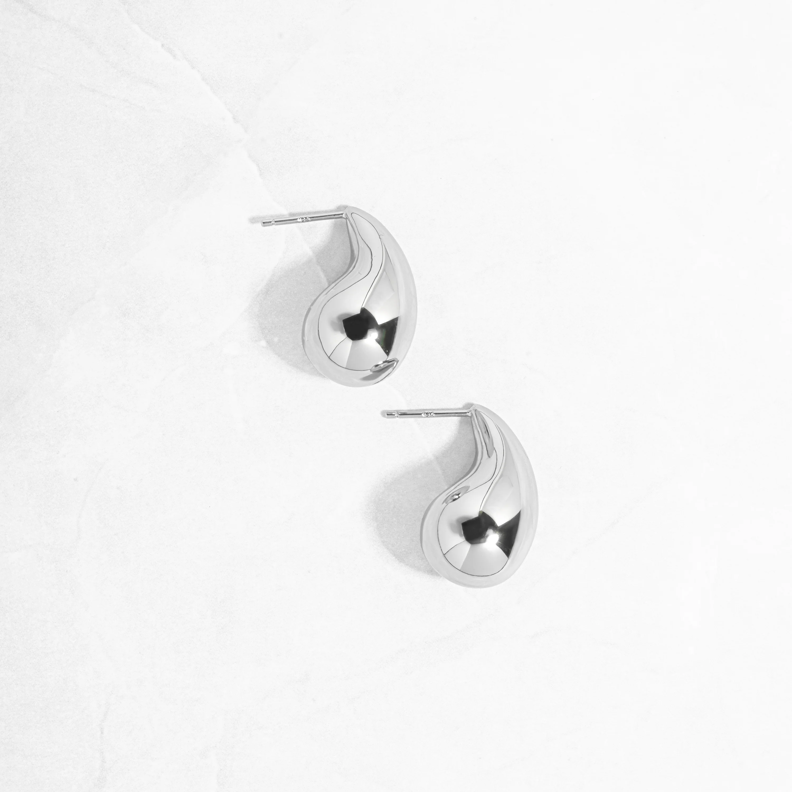 Tear Drop Hoop Earrings - Image 6